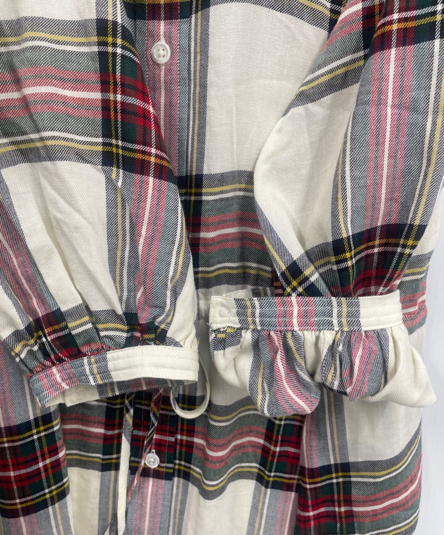 中古・古着通販】POLO RALPH LAUREN (ポロ・ラルフローレン) バンドカラーチェックシャツワンピース/チェックワンピース/1182210-B  ホワイト×レッド｜ブランド・古着通販 トレファク公式【TREFAC FASHION】スマホサイト