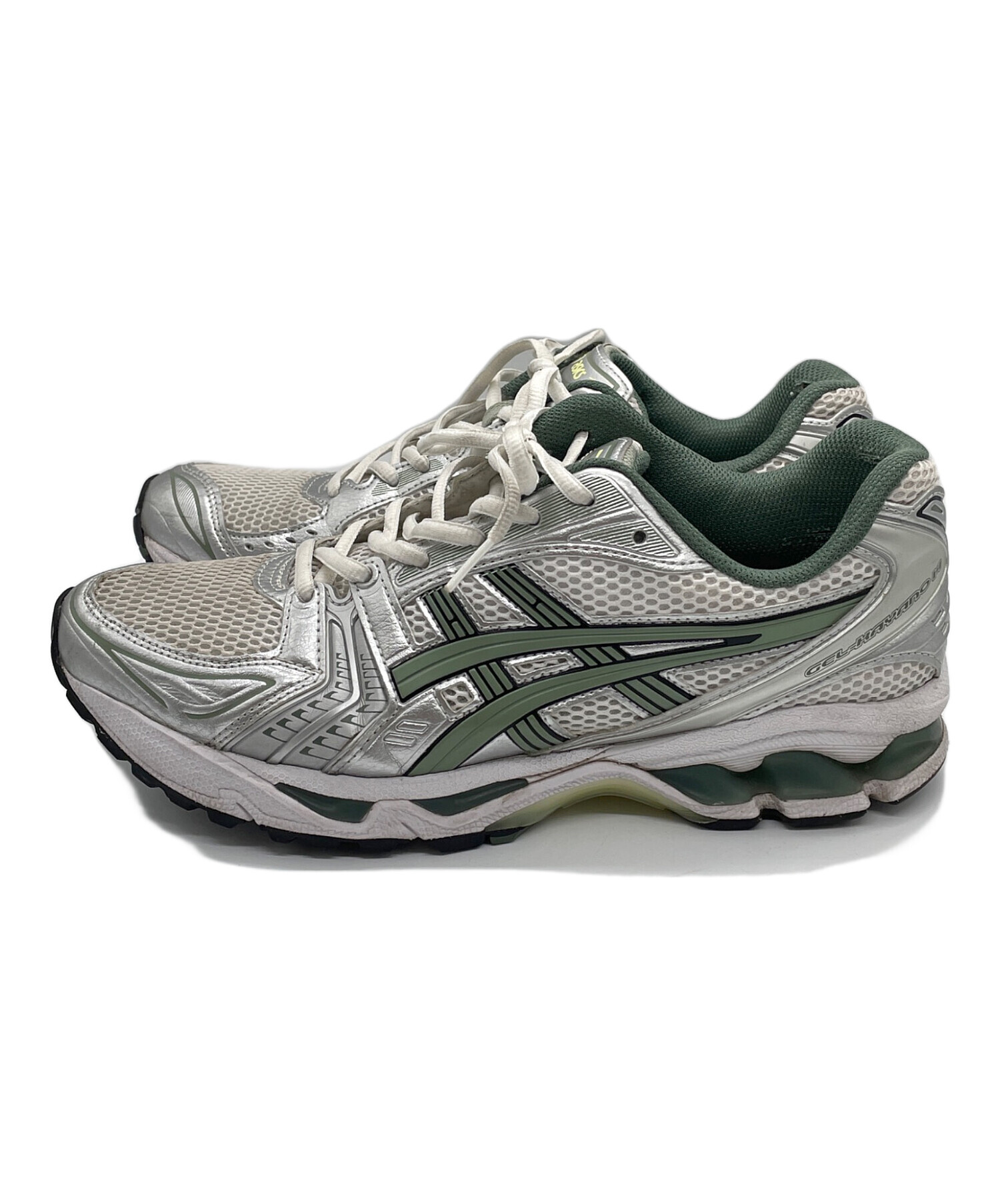 中古・古着通販】asics (アシックス) GEL-KAYANO 14/ゲルカヤノ14/1201A019/スニーカー/ローカットスニーカー/ランニングシューズ  シルバー×グリーン サイズ:27.5｜ブランド・古着通販 トレファク公式【TREFAC FASHION】スマホサイト