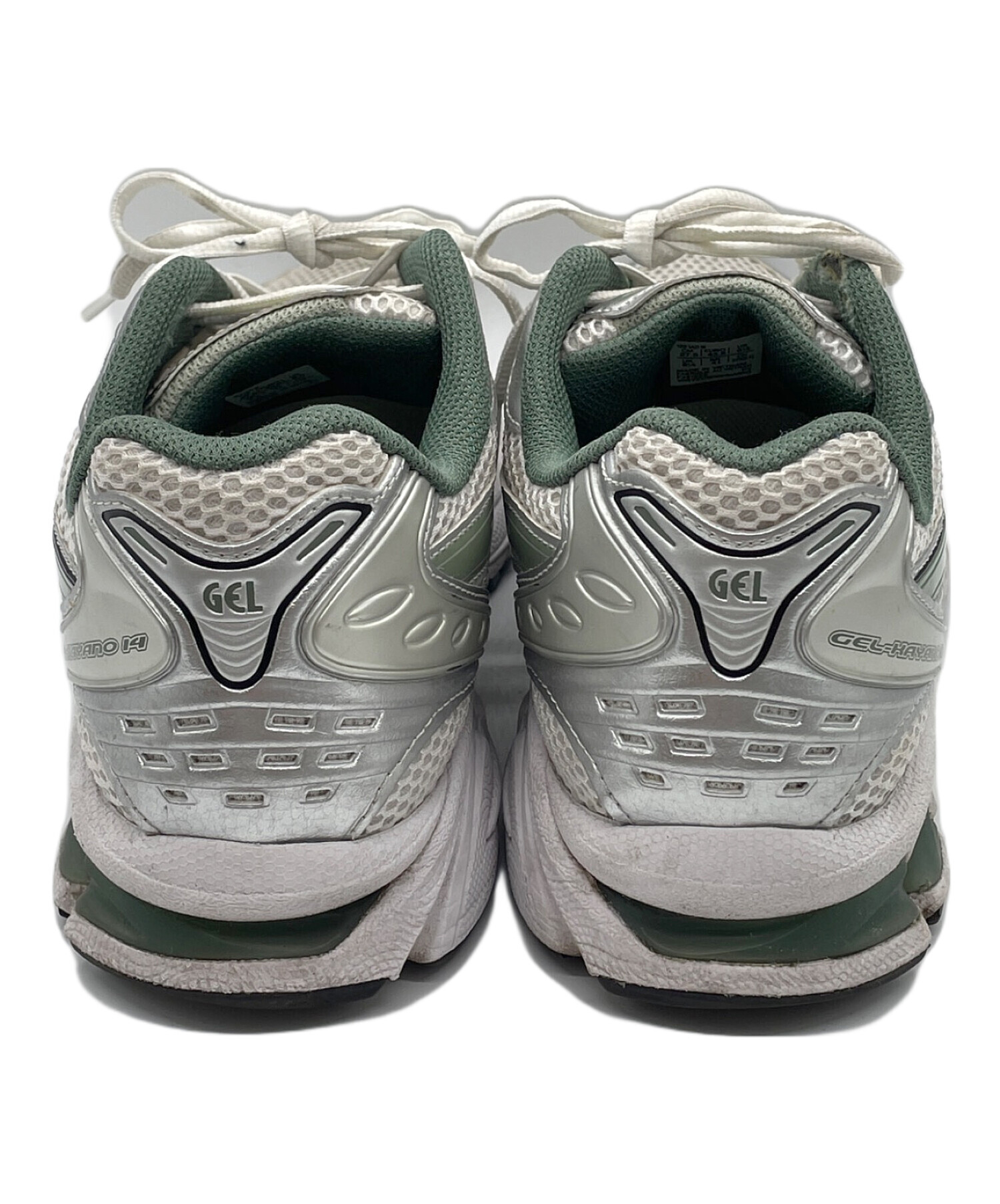 中古・古着通販】asics (アシックス) GEL-KAYANO 14/ゲルカヤノ14/1201A019/スニーカー/ローカットスニーカー/ランニングシューズ  シルバー×グリーン サイズ:27.5｜ブランド・古着通販 トレファク公式【TREFAC FASHION】スマホサイト