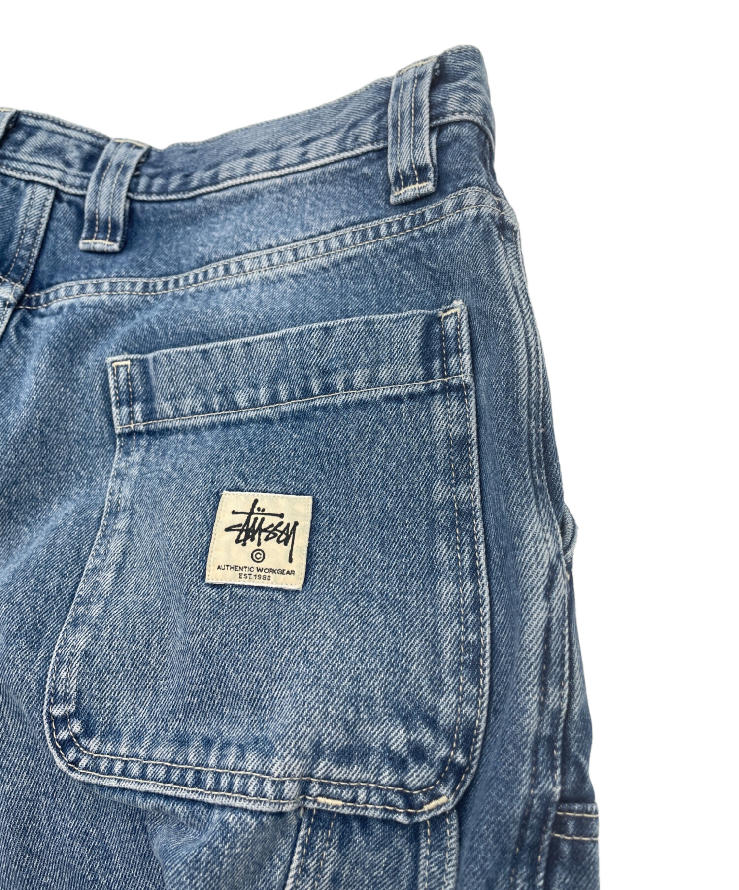 stussy (ステューシー) Denim Work/ダブルニーデニムペインターパンツ/116482 ブルー サイズ:30