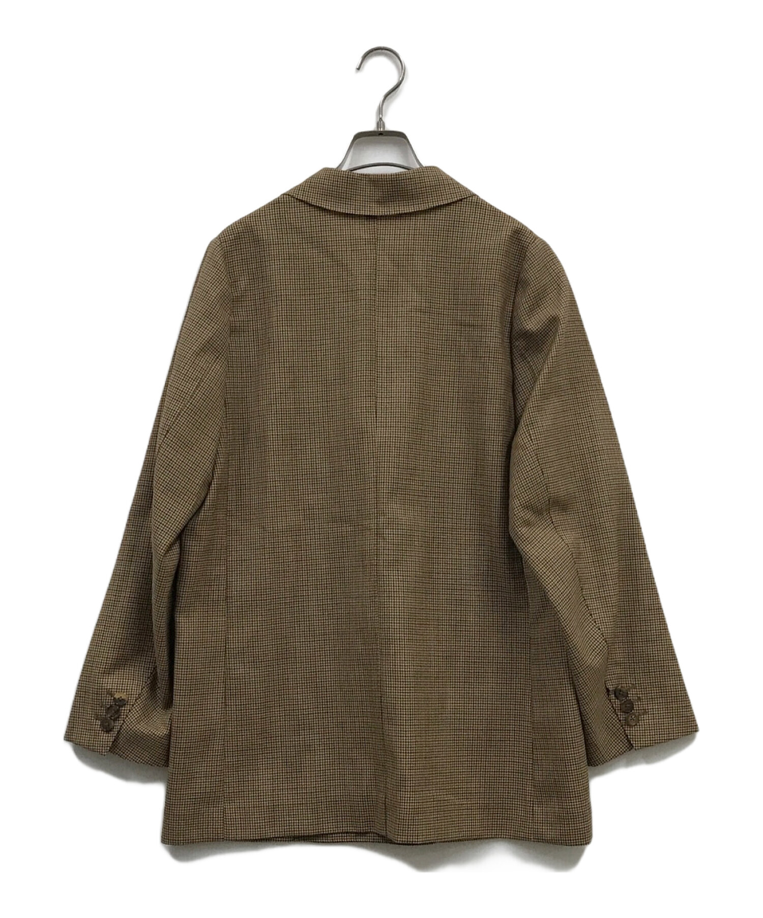 COUTURE D`ADAM (​クチュール・ド・アダム) OVERSIZE GUNCLUB CHECK  W/ガンクラブチェックジャケット/テーラードジャケット/ジャケット/ダブルジャケット ブラウン サイズ:SIZE 36 未使用品