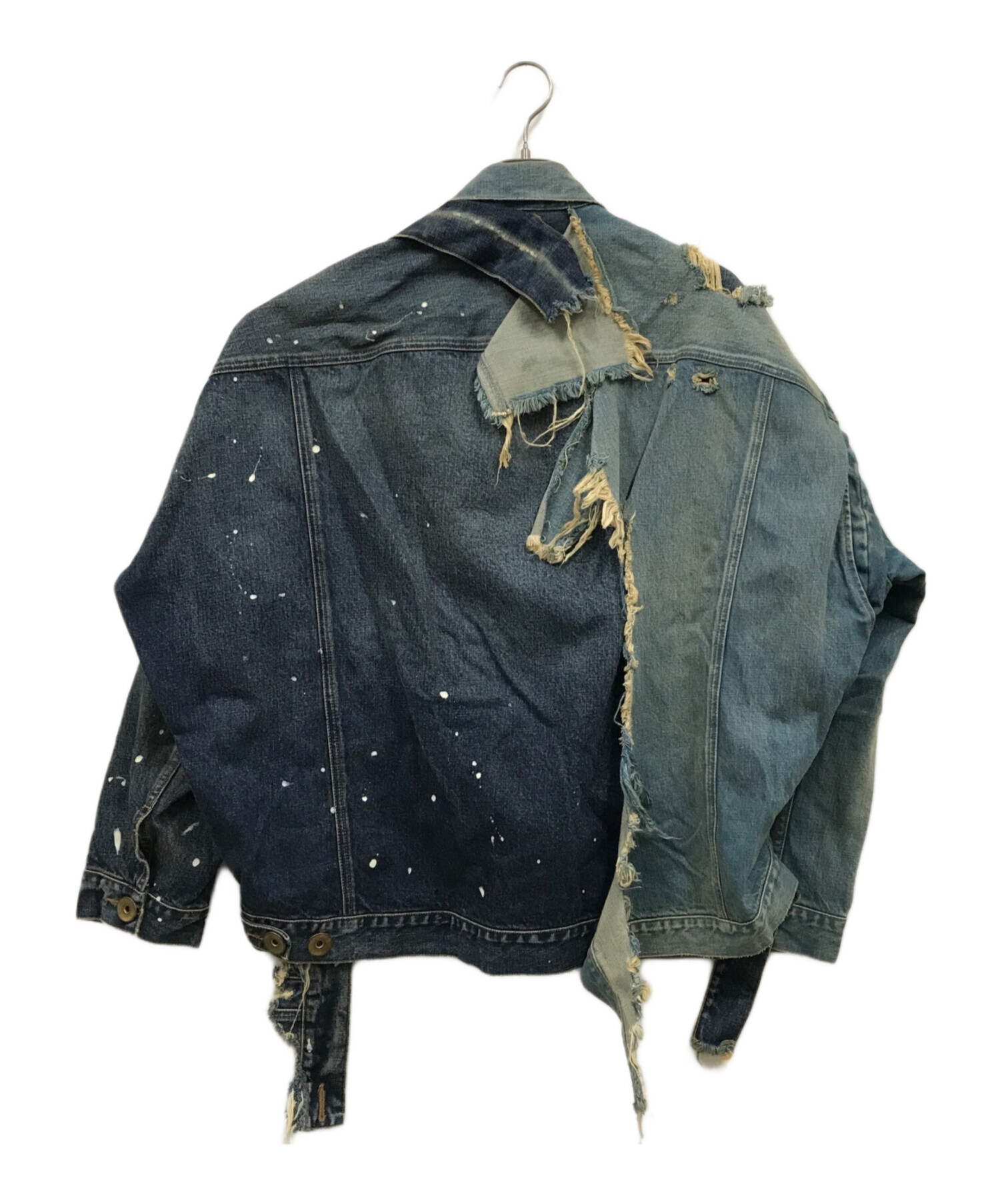 中古・古着通販】Maison MIHARA YASUHIRO (メゾン ミハラ ヤスヒロ) Draped Denim Jacket/リメイクジャケット/ 再構築ジャケット/デニムジャケット/A08BL022 インディゴ サイズ:44｜ブランド・古着通販 トレファク公式【TREFAC  FASHION】スマホサイト