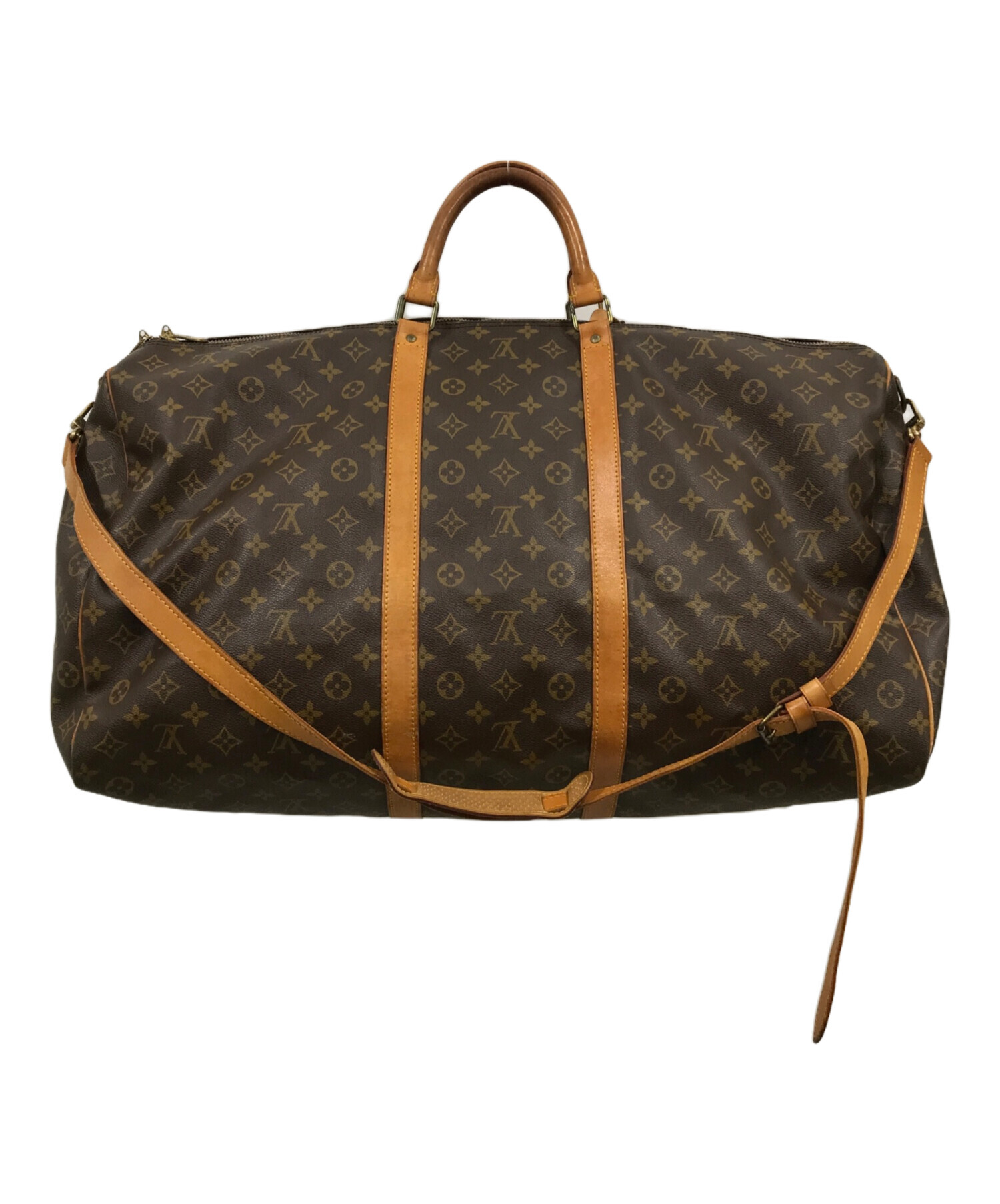 中古・古着通販】LOUIS VUITTON (ルイ ヴィトン) キーポル・バンドリエール60/ボストンバッグ/モノグラム/M41412/ストラップ・南京錠有  ブラウン｜ブランド・古着通販 トレファク公式【TREFAC FASHION】スマホサイト