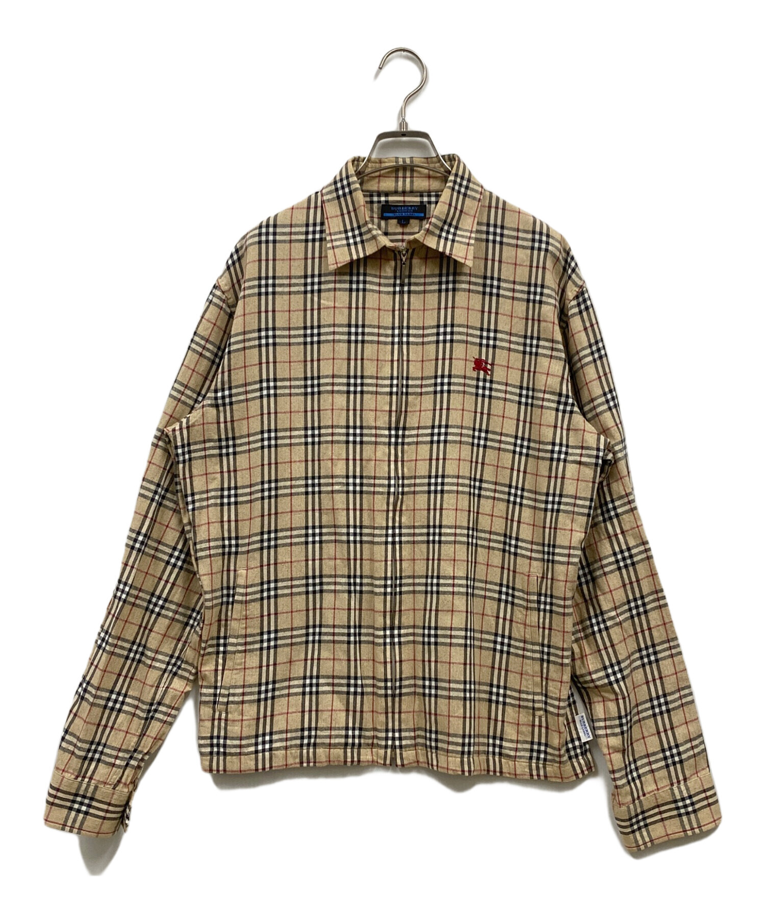 中古・古着通販】BURBERRY BLUE LABEL (バーバリーブルーレーベル) ノヴァチェックドリズラージャケット/FE810-809 ベージュ  サイズ:L｜ブランド・古着通販 トレファク公式【TREFAC FASHION】スマホサイト