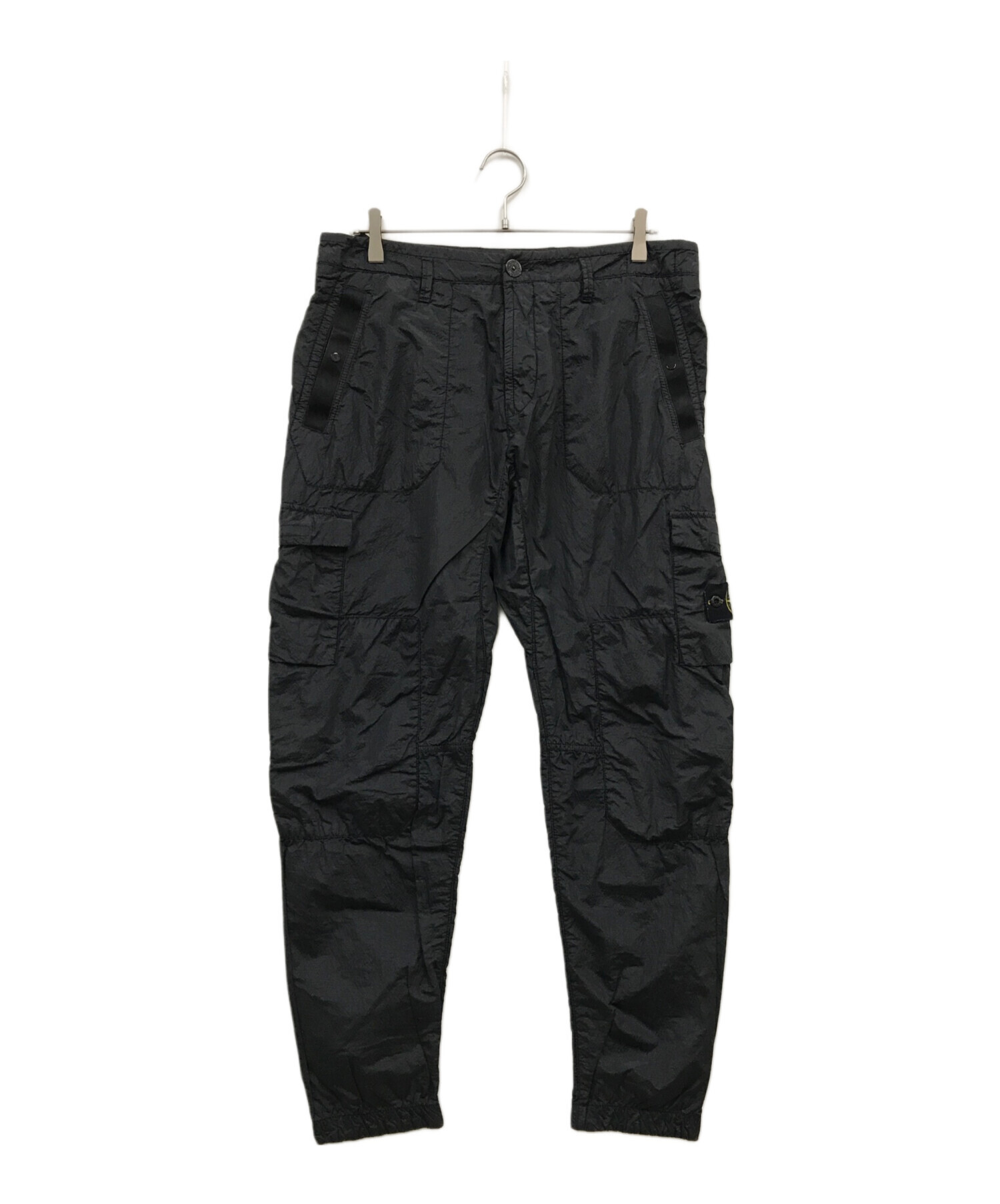 STONE ISLAND (ストーンアイランド) 20SS NYLON METAL PANTS/ナイロンメタルパンツ/721532029/ ブラック  サイズ:W34