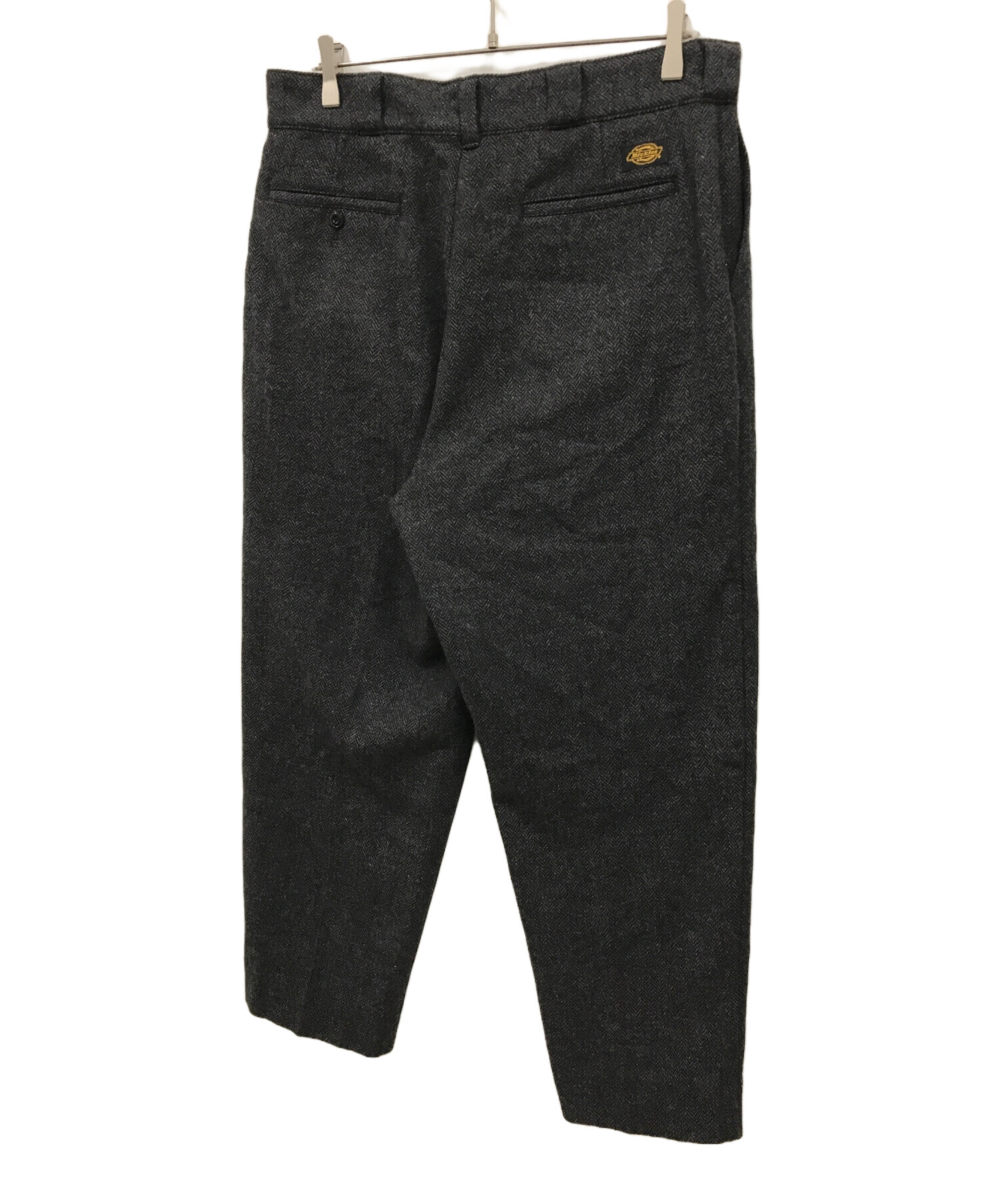 Dickies (ディッキーズ) TRIPSTER (トリップスター) BEAMS 別注 ヘリンボーン ツイード 3B  テーラードジャケットセットアップ/194M10BM01 グレー×ブラック サイズ:L