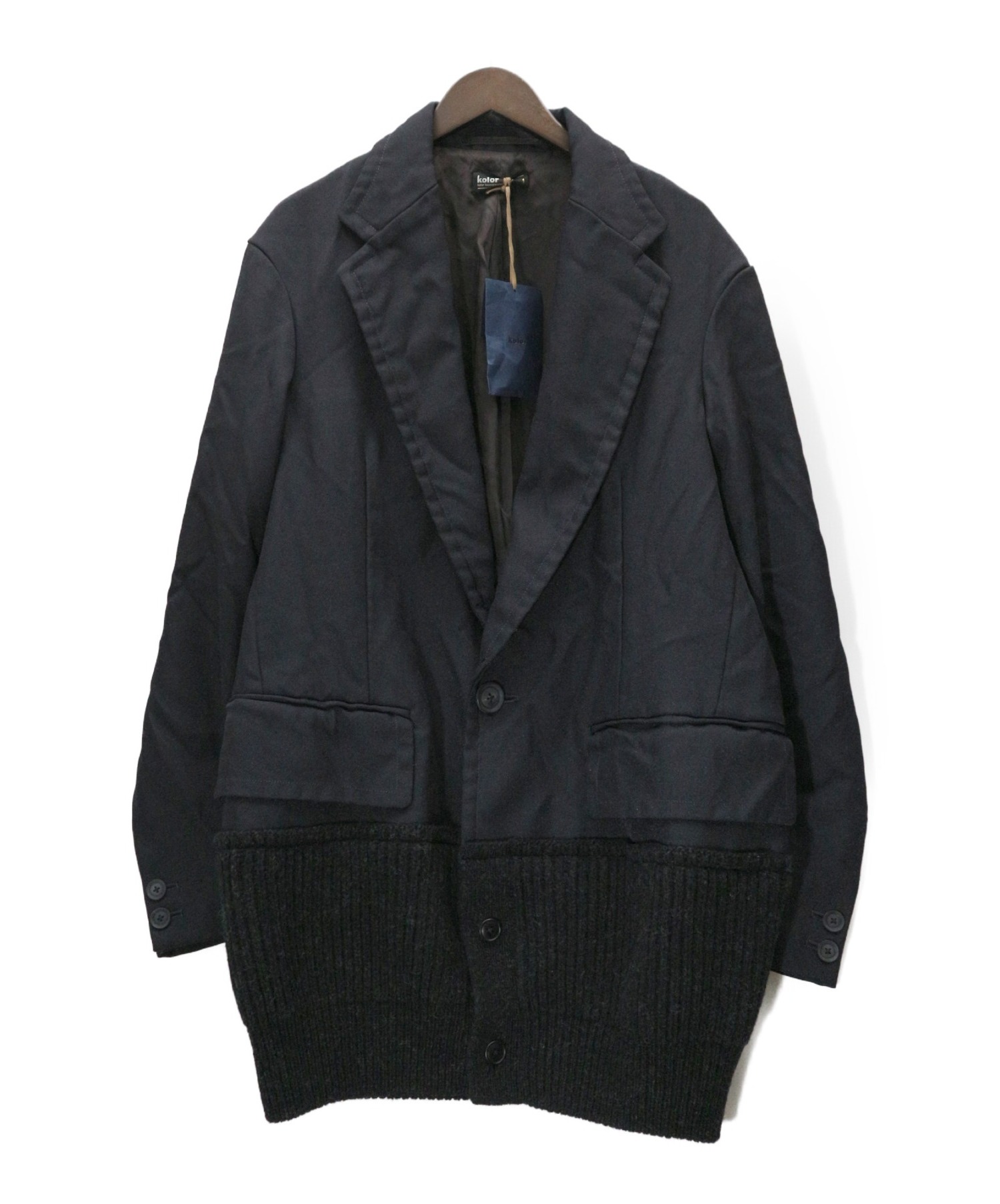 kolor (カラー) PE ヘヴィツイル JACKET ネイビー サイズ:1 19WCM-J04106