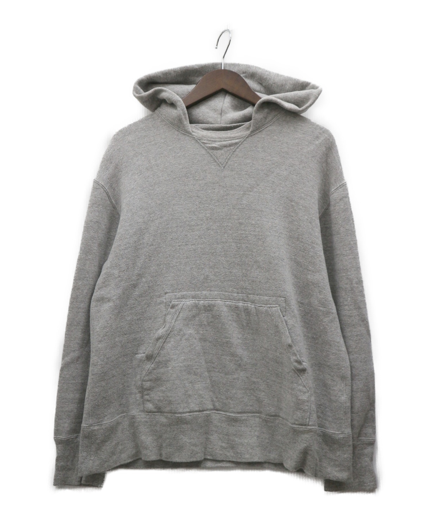 BROWN by 2-tacs (ブラウン バイ ツータックス) プルオーバーパーカー グレー サイズ:SMALL B22-U001 GYM P/O  HOODIE