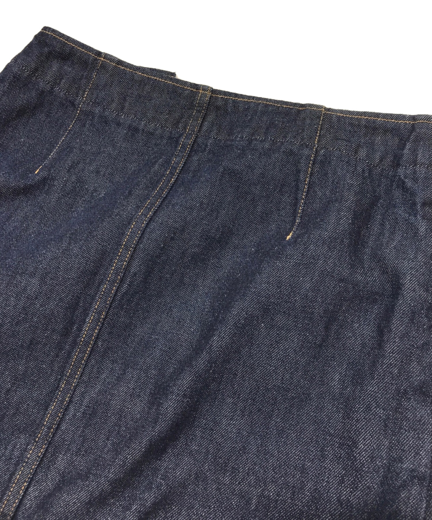 AURALEE (オーラリー) HARD TWIST DENIM SLIT SKIRT/ハードツイストデニムスカート インディゴ サイズ:1