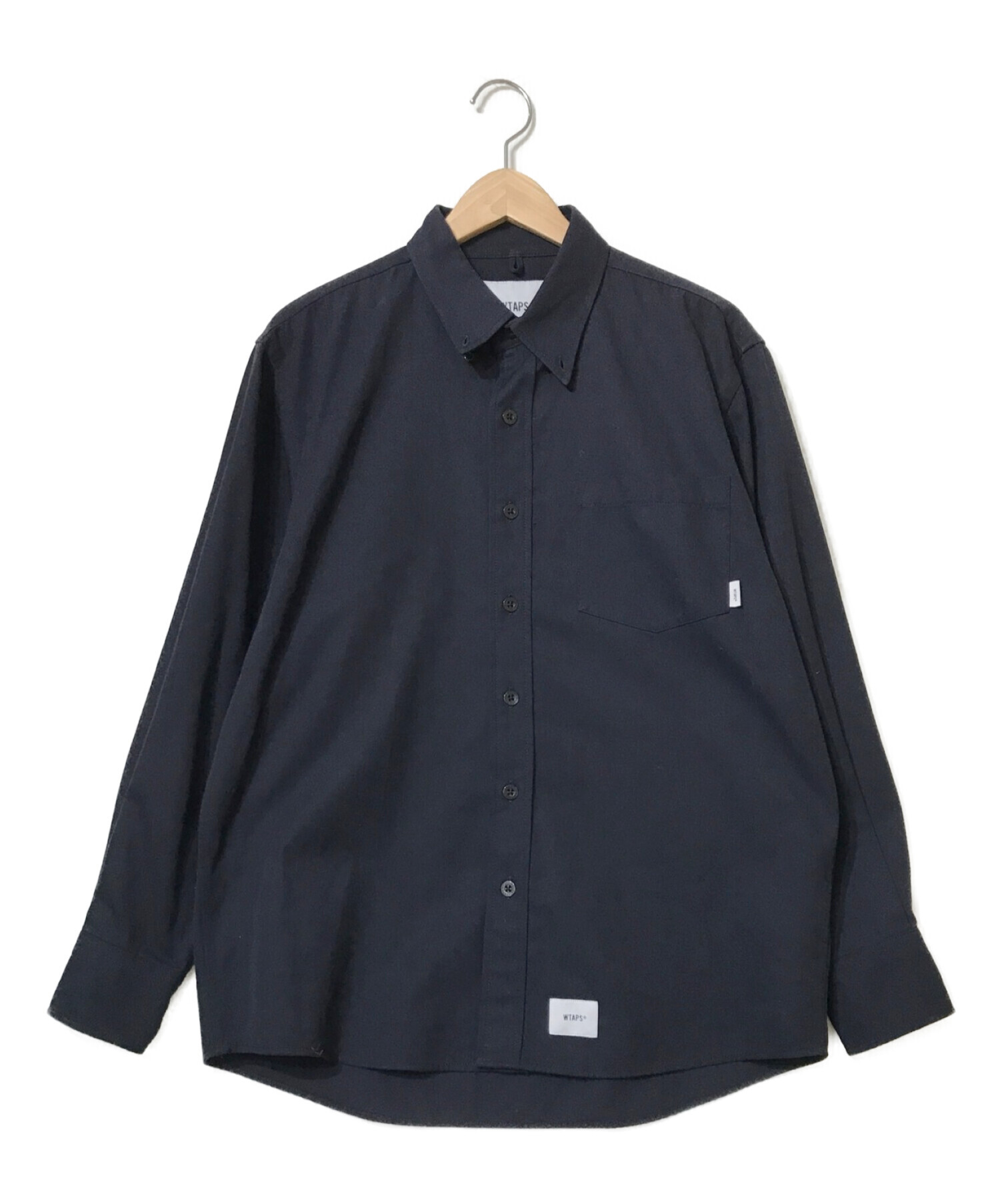 WTAPS (ダブルタップス) L/S RAPO.TWILL ネイビー サイズ:X02