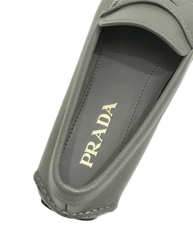 中古・古着通販】PRADA (プラダ) コインローファー グレー サイズ:6