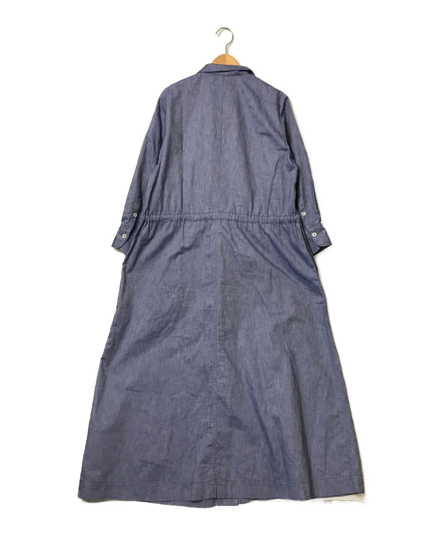 45R (フォーティーファイブアール) オックスフォードのシャツドレス インディゴ サイズ:2