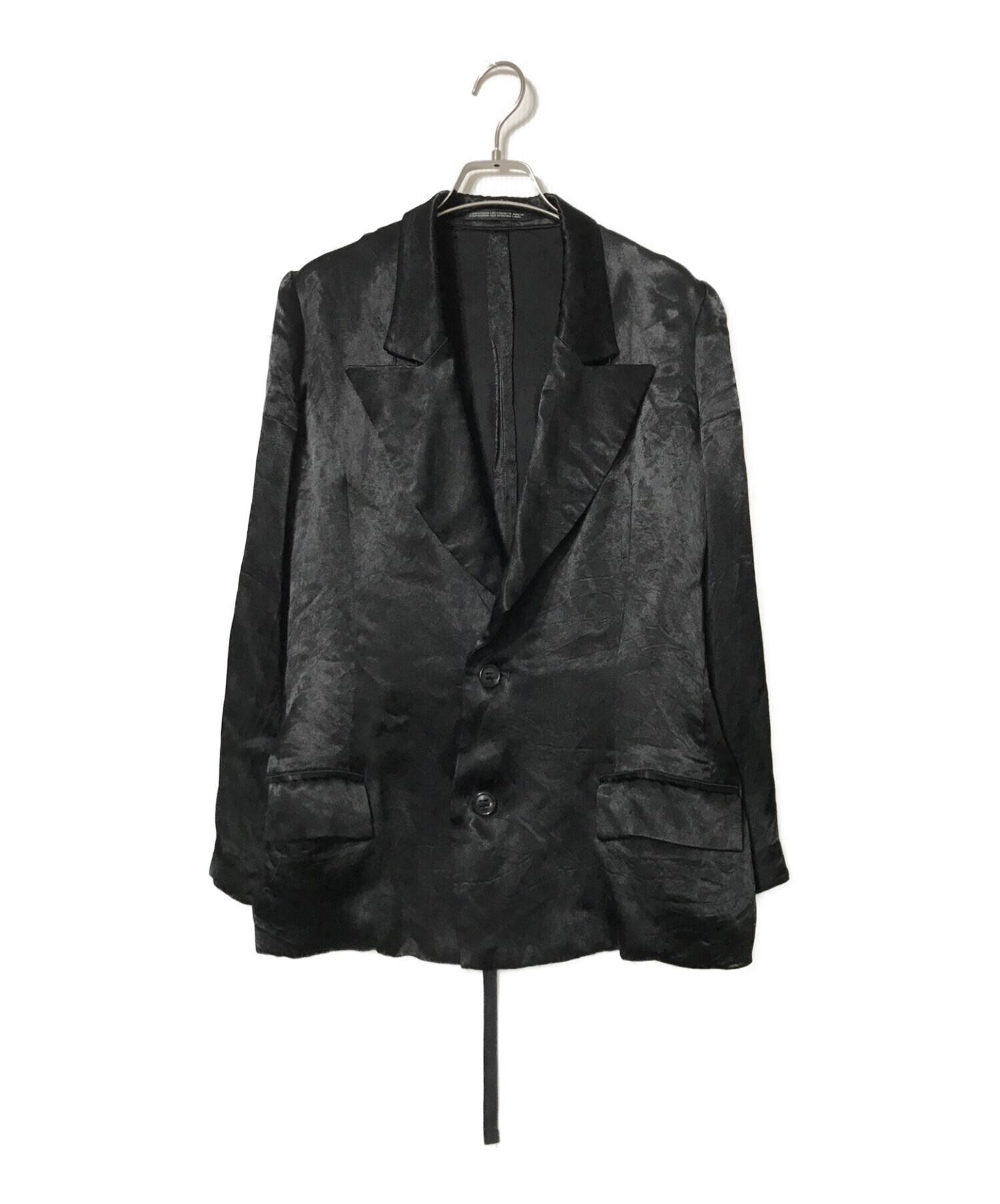 Y's (ワイズ) 2Bレーヨン変形ジャケット ブラック サイズ:3