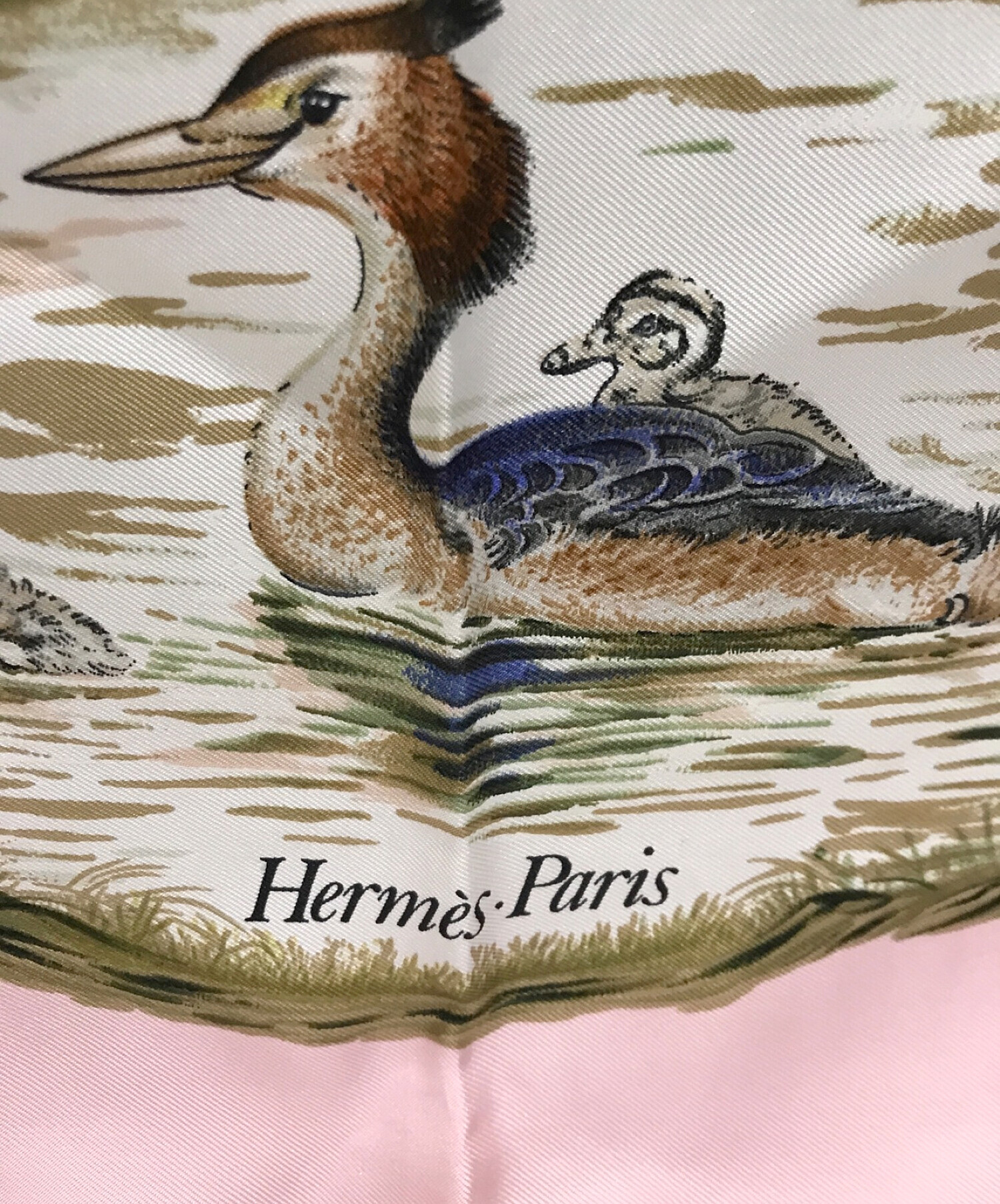 中古・古着通販】HERMES (エルメス) 大判スカーフ ピンク｜ブランド