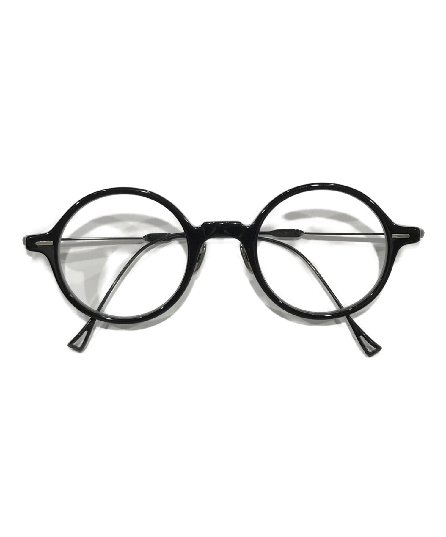 ISSEY MIYAKE×金子眼鏡 (イッセイミヤケ×カネコメガネ) 伊達眼鏡 ブラック サイズ:46□23