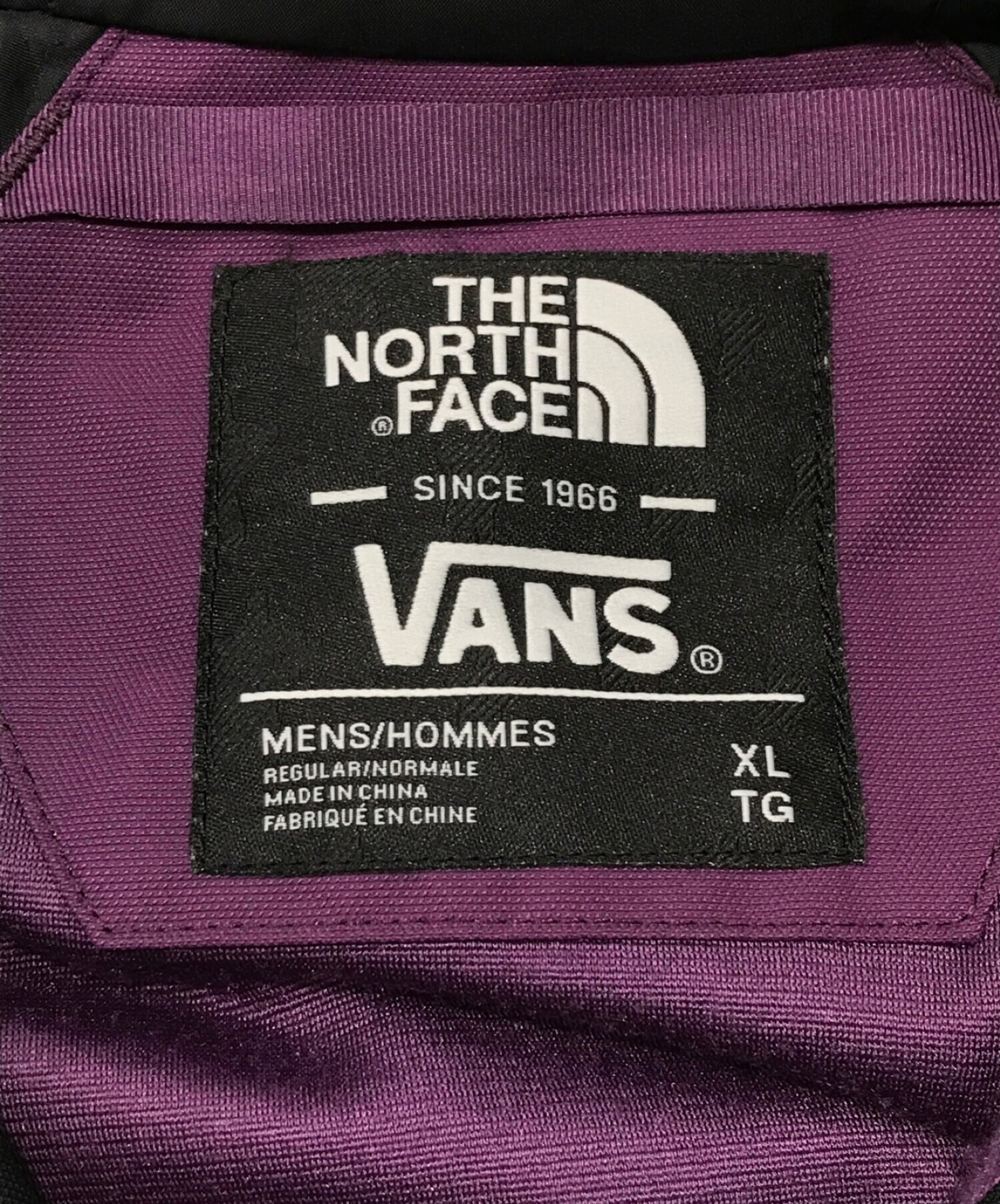 THE NORTH FACE×VANS (ザノースフェイス×ヴァンズ) BALFRON JACKET パープル サイズ:XL