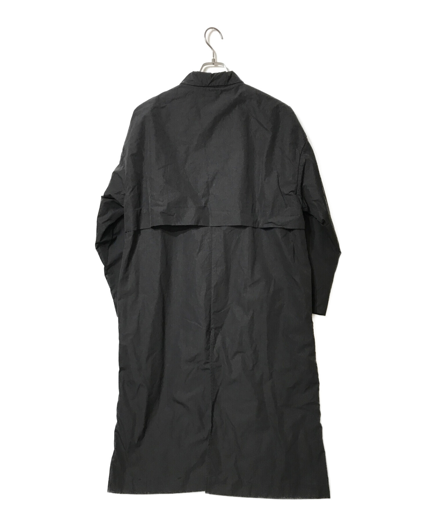 中古・古着通販】ATON (エイトン) GIZA WEATHER COACH COAT ブラック 