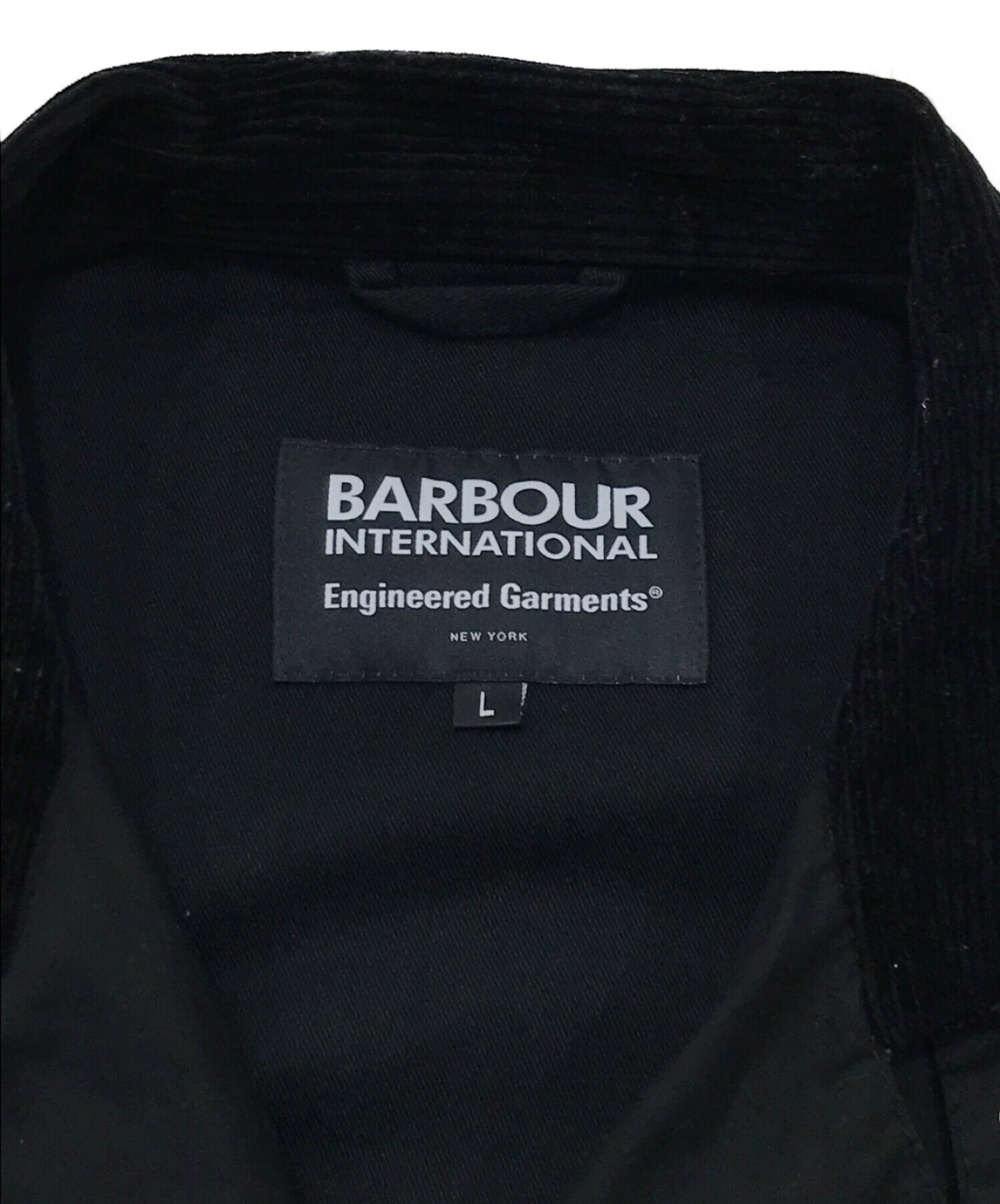 中古・古着通販】Barbour×ENGINEERED GARMENTS (バブアー×エンジニアドガーメンツ) ミッドタウンベストワックス ブラック  サイズ:L｜ブランド・古着通販 トレファク公式【TREFAC FASHION】スマホサイト