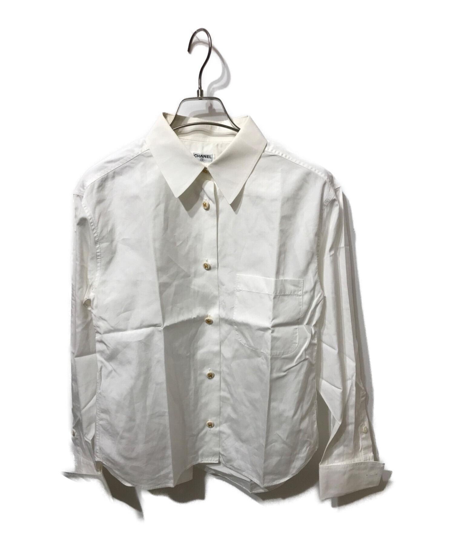 CHANEL (シャネル) ココマークボタンシャツ ホワイト サイズ:不明