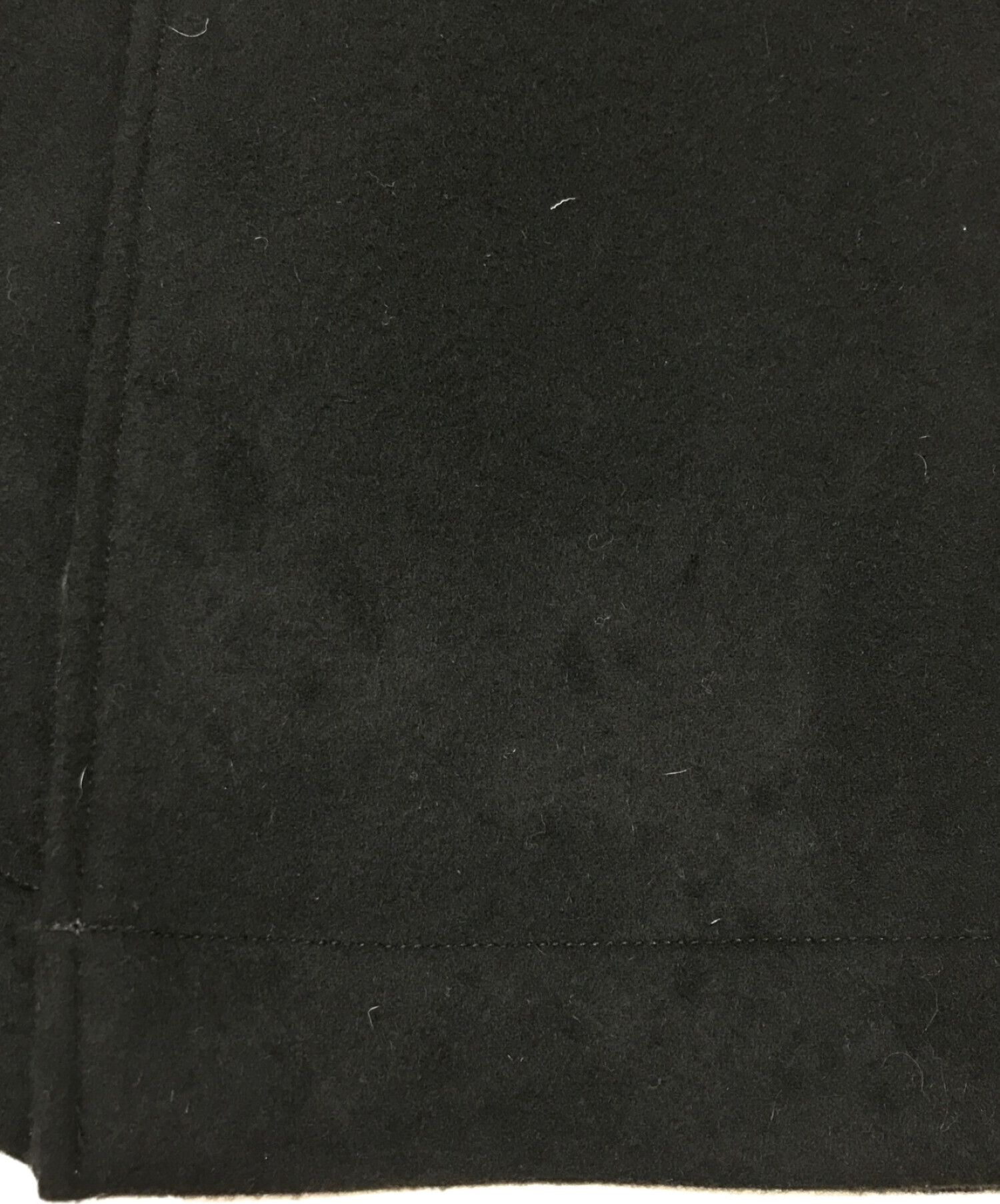 REGULATION Yohji Yamamoto (レギュレーションヨウジヤマモト) カシミヤビーバー フードコート ブラック サイズ:1