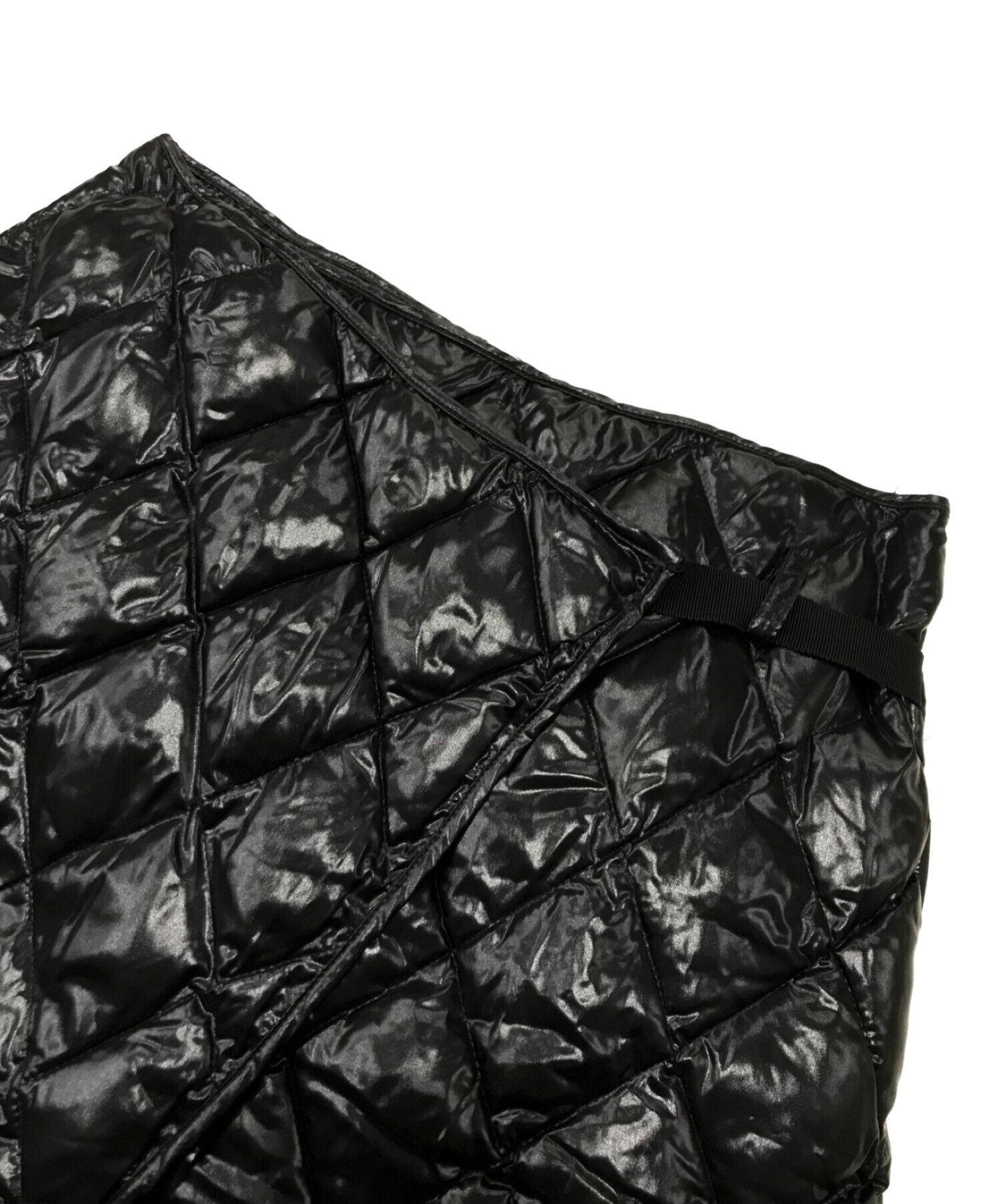 MONCLER (モンクレール) キルティングラップスカート ブラック サイズ:40