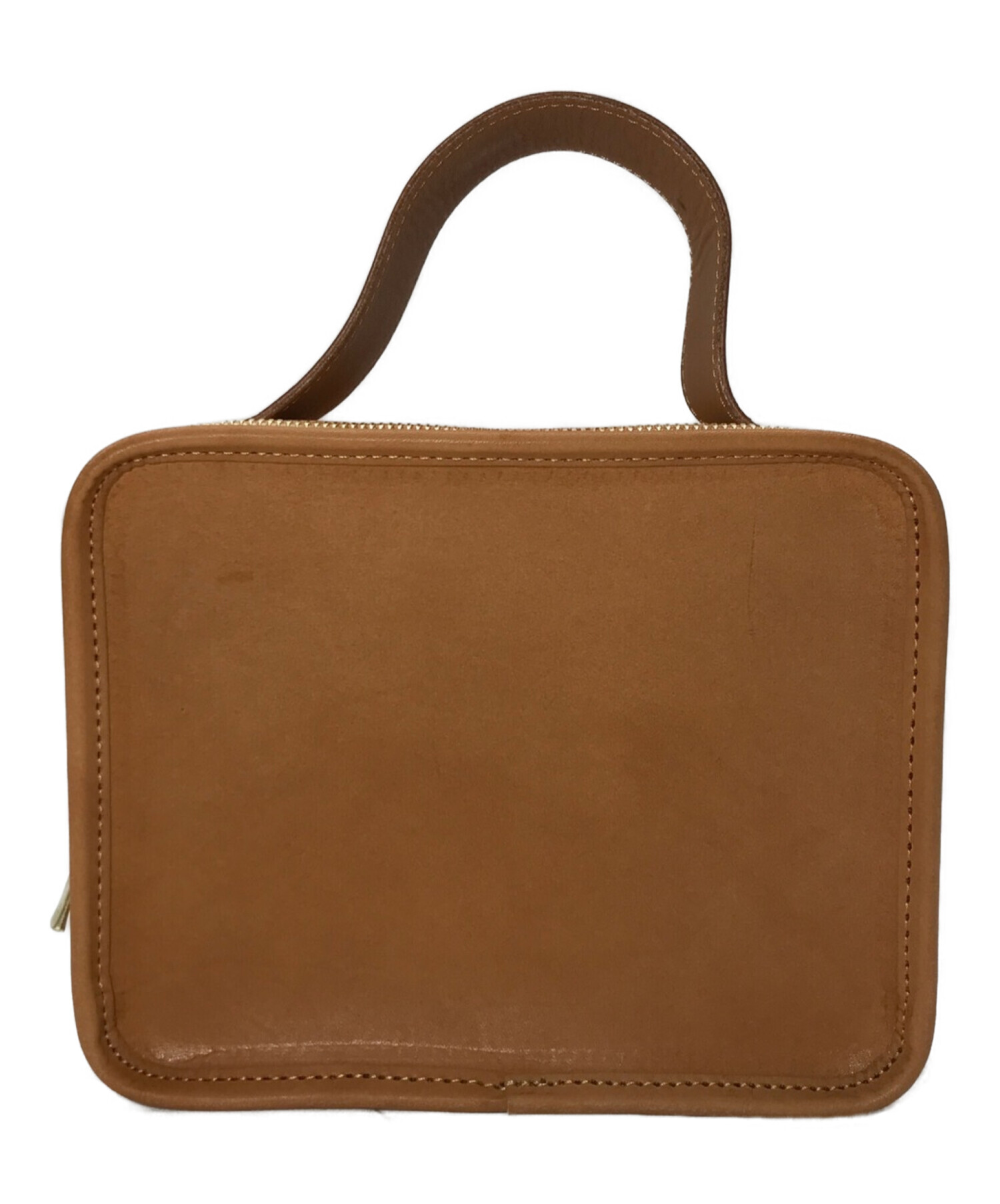 【LIFESTYLIST】Camel Leather Mini Book Bag