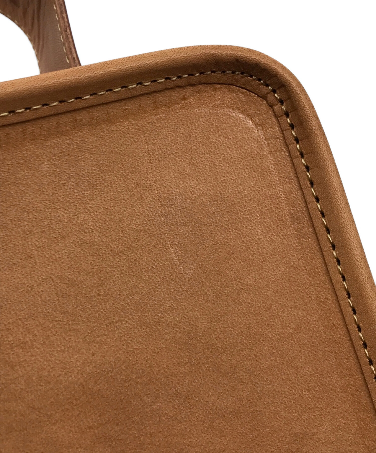 LIFESTYLIST (ライフスタイリスト) Camel Leather Mini Book Bag　キャメルレザーミニブックバッグ ブラウン