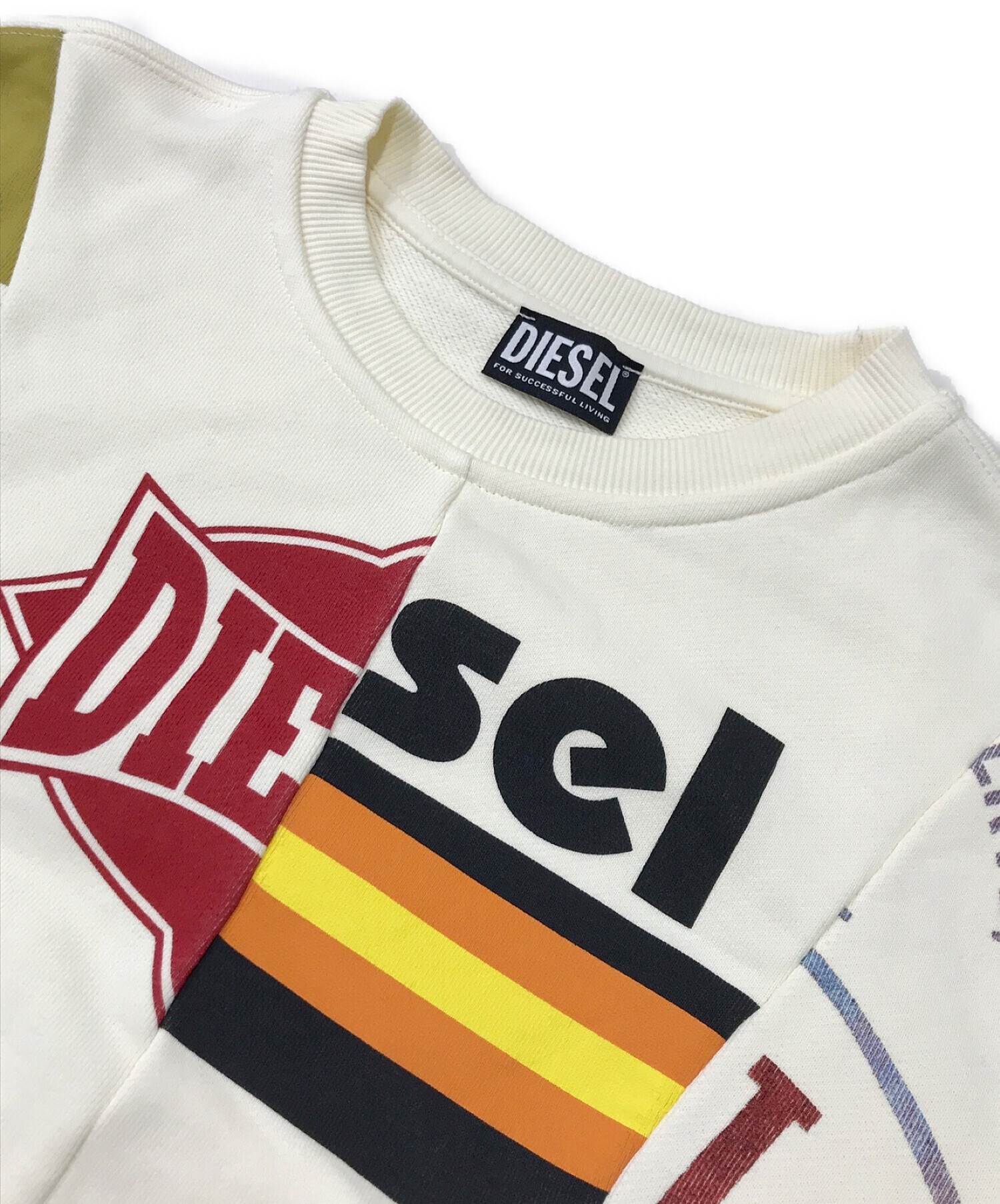 中古・古着通販】DIESEL (ディーゼル) 再構築スウェット ベージュ