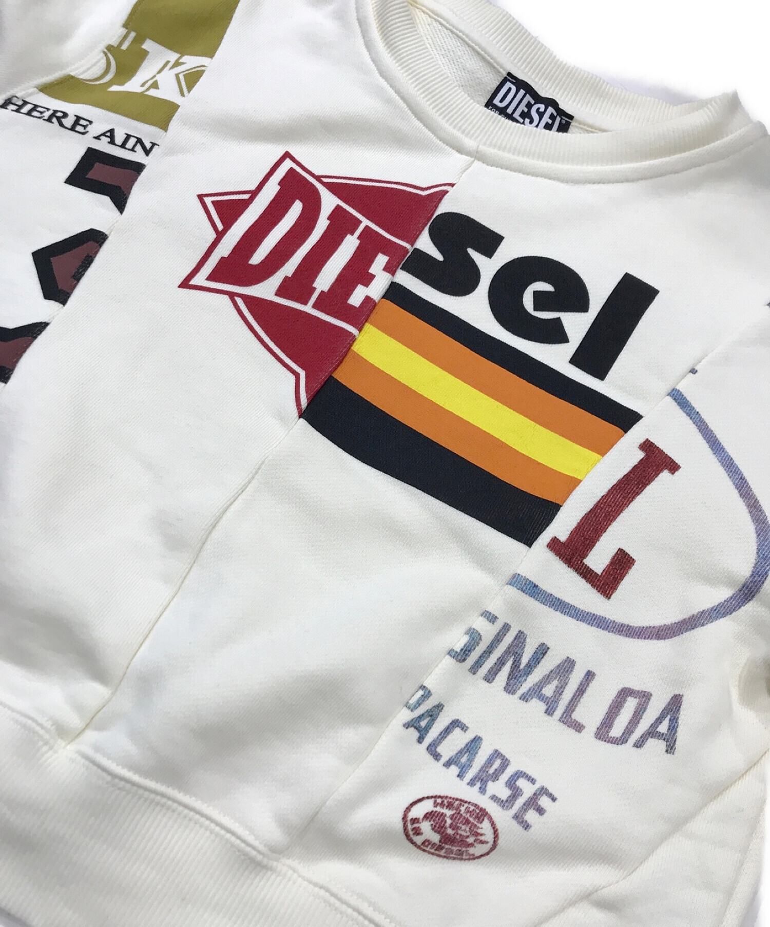 中古・古着通販】DIESEL (ディーゼル) 再構築スウェット ベージュ