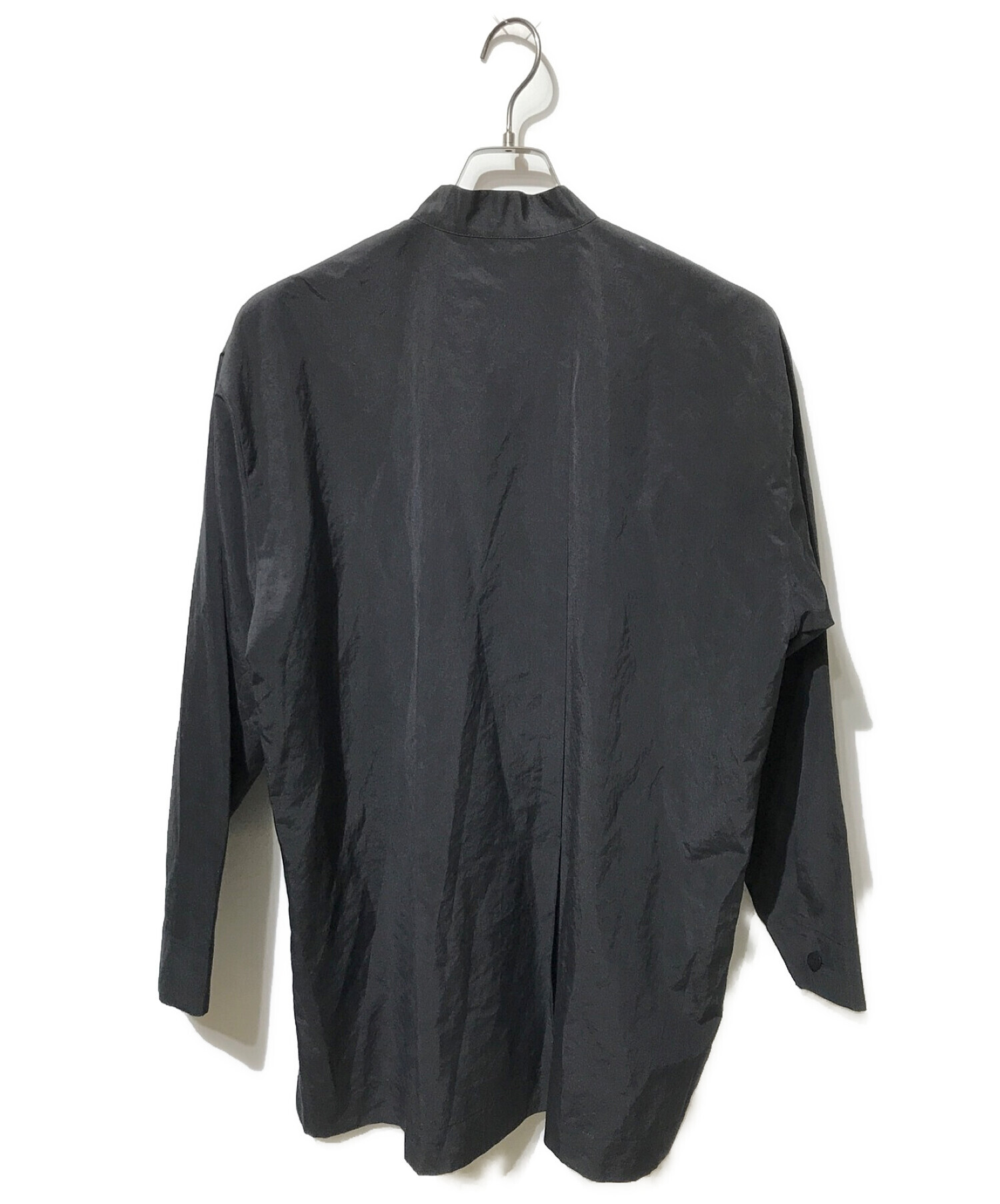 HOMME PLISSE ISSEY MIYAKE (オムプリッセ イッセイミヤケ) PACKABLE SHIRT　パッカブルシャツ ブラック  サイズ:2