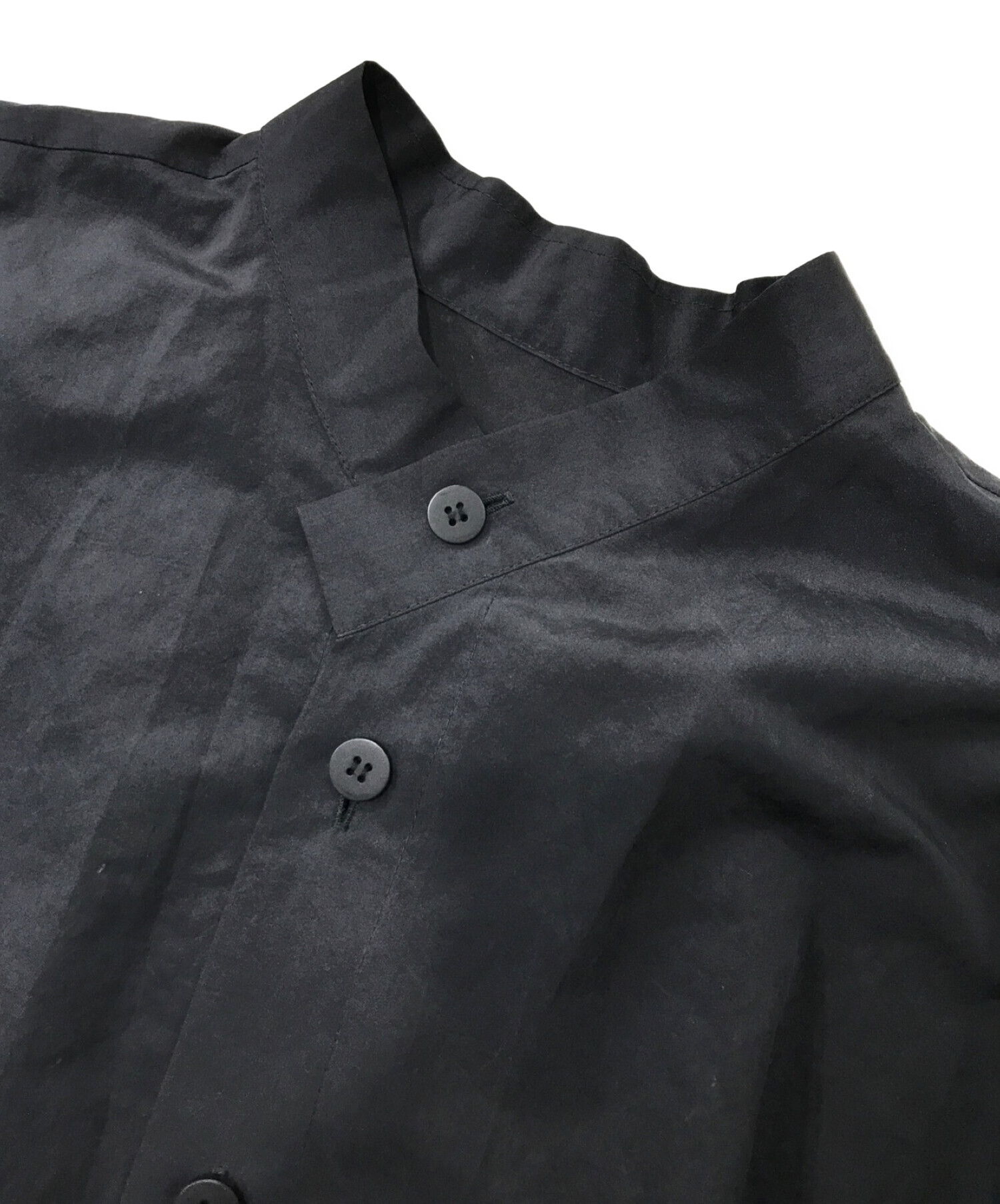 HOMME PLISSE ISSEY MIYAKE (オムプリッセ イッセイミヤケ) PACKABLE SHIRT　パッカブルシャツ ブラック  サイズ:2