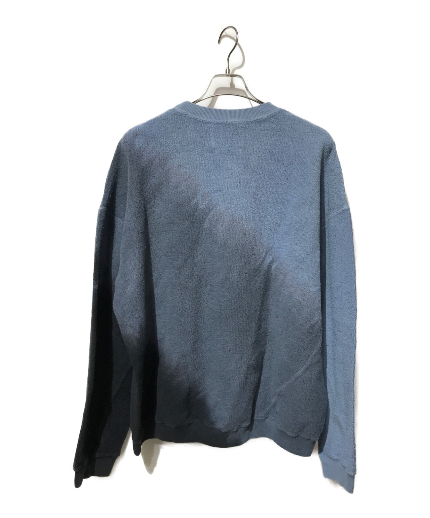 NOMA t.d. (ノーマティーディー) Hand Dyed Twist Sweat ネイビー×ブラック サイズ:4