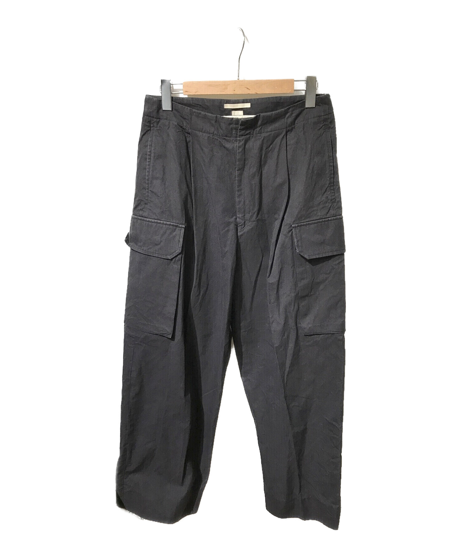 washed gabardine super wide 6p slacks