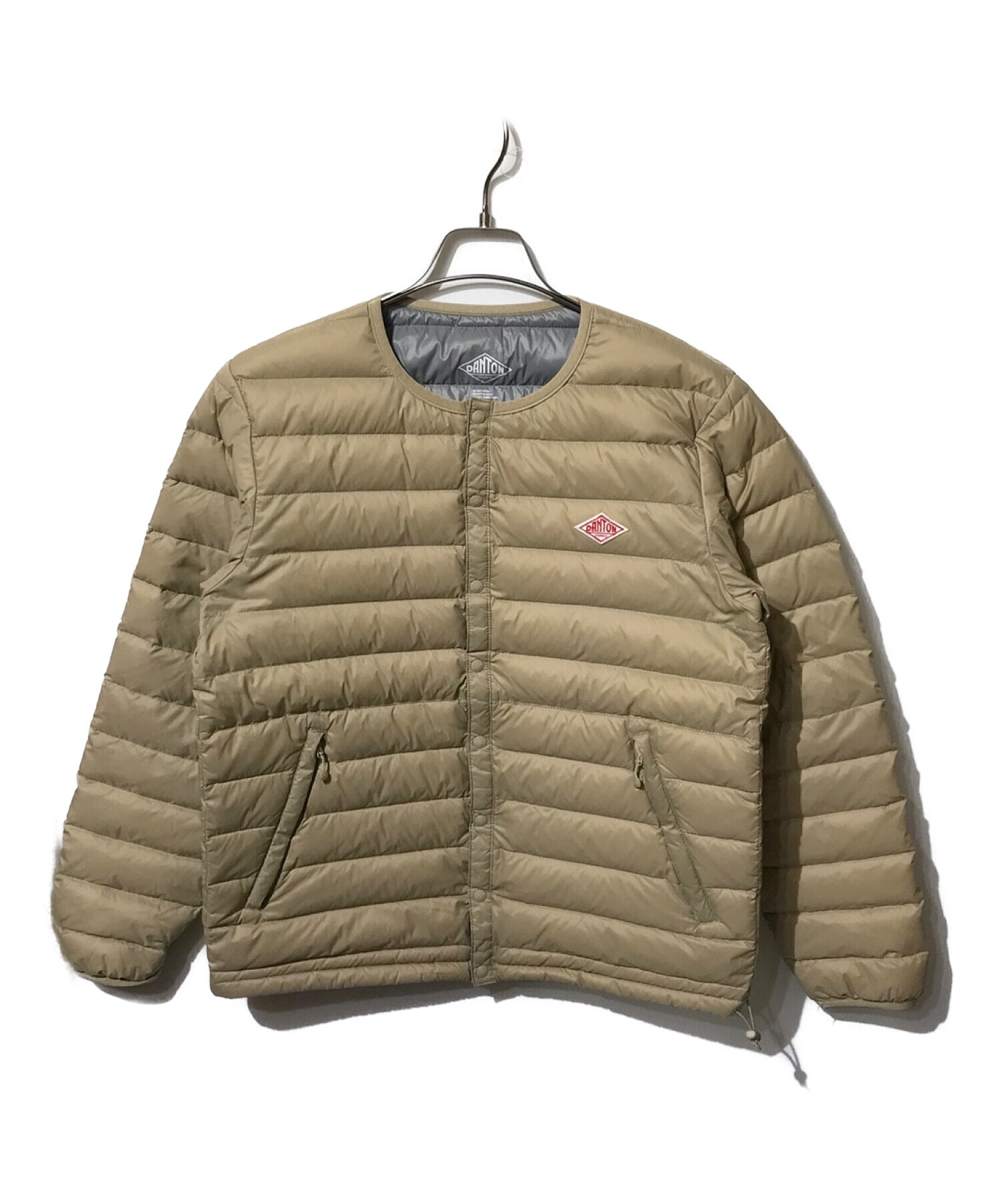 DANTON (ダントン) Crew Neck Inner Down Jacket　クルーネックインナーダウンジャケット ベージュ サイズ:40