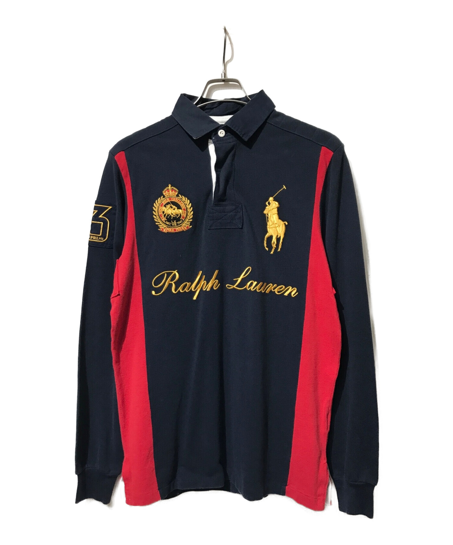 POLO RALPH LAUREN (ポロ・ラルフローレン) ラガーシャツ ネイビー サイズ:M