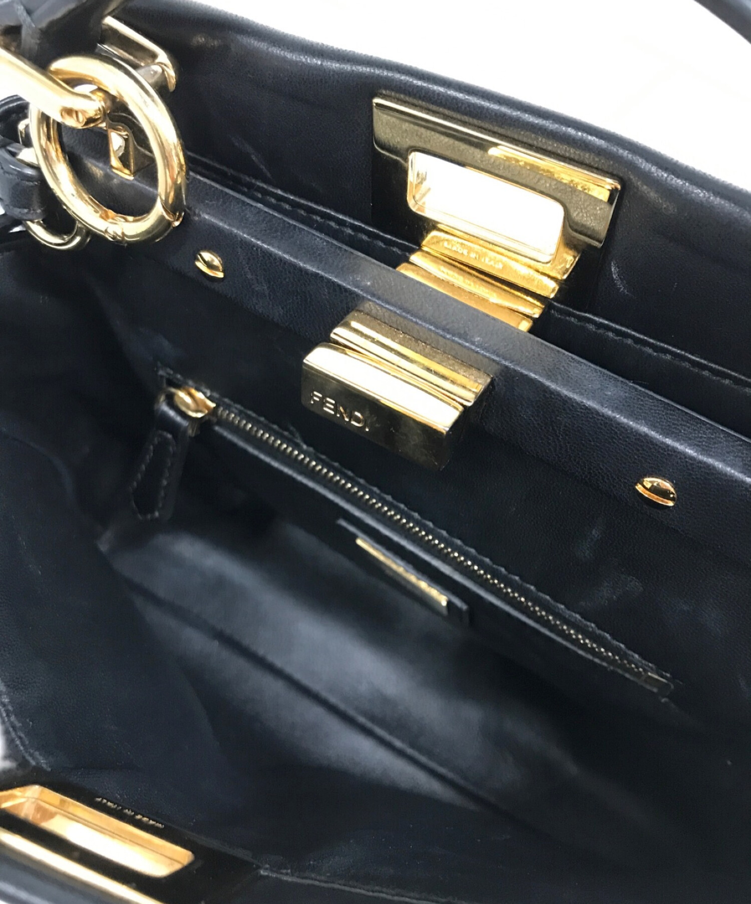 中古・古着通販】FENDI (フェンディ) ピーカブースモール ブラック