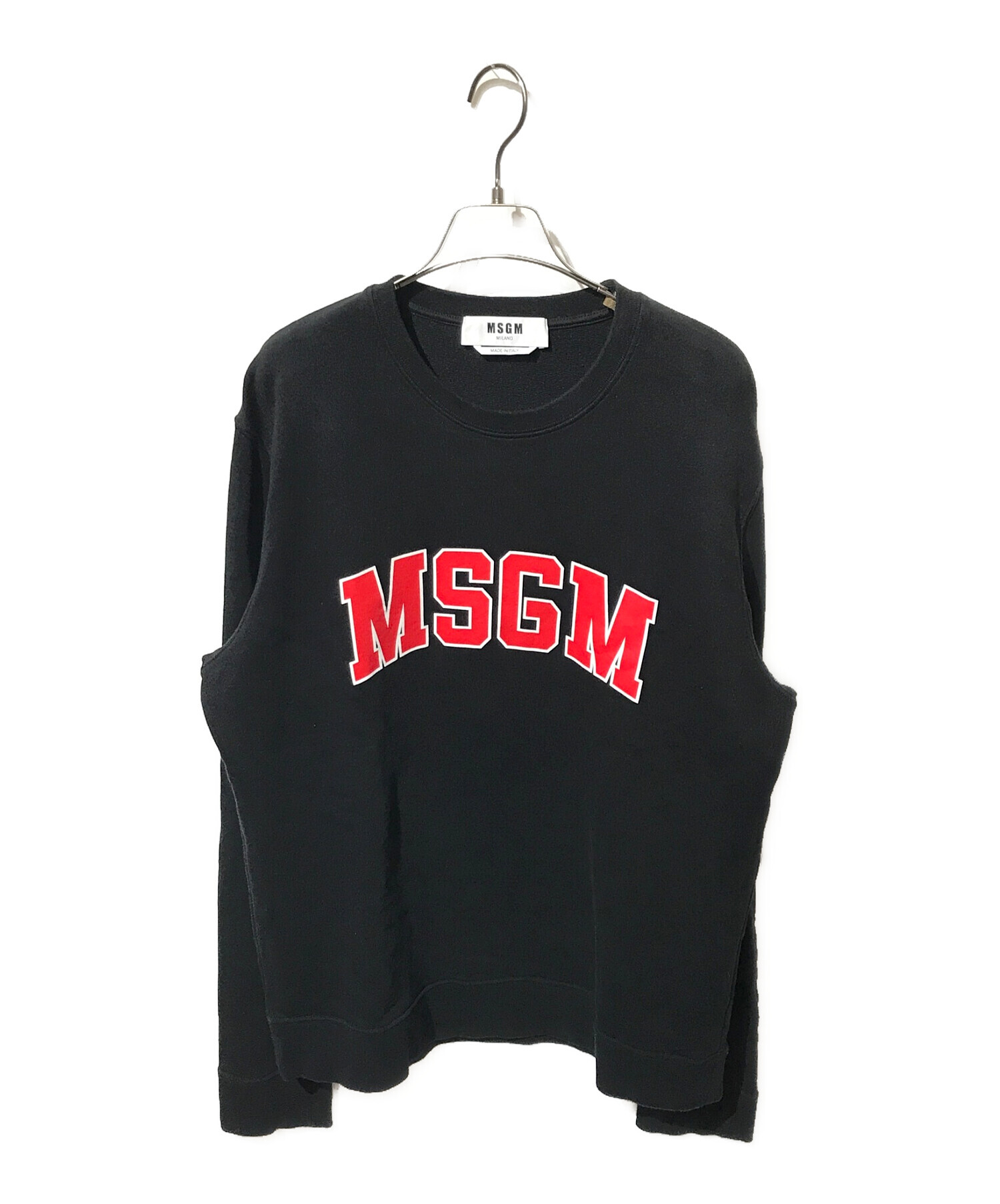 MSGM (エムエスジーエム) ロゴスウェット ブラック サイズ:L