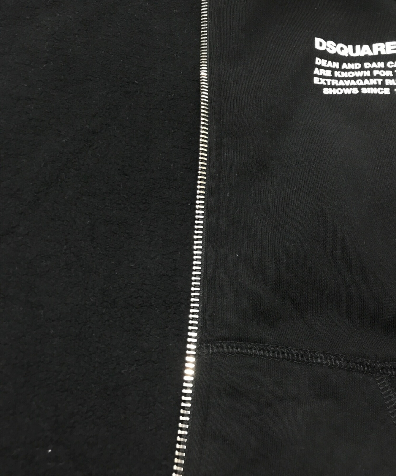 中古・古着通販】DSQUARED2 (ディースクエアード) 裏起毛ロゴジップ