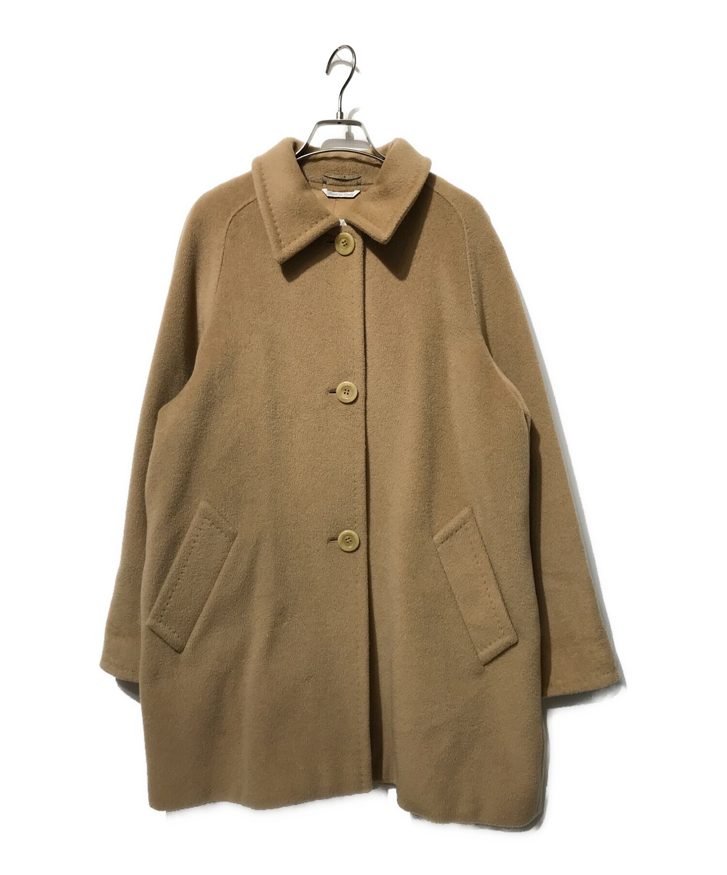 MaxMara (マックスマーラ) カシミヤ混ヴァージンウールハーフコート ブラウン サイズ:SIZE USA8/F B40/GB12/J I 42