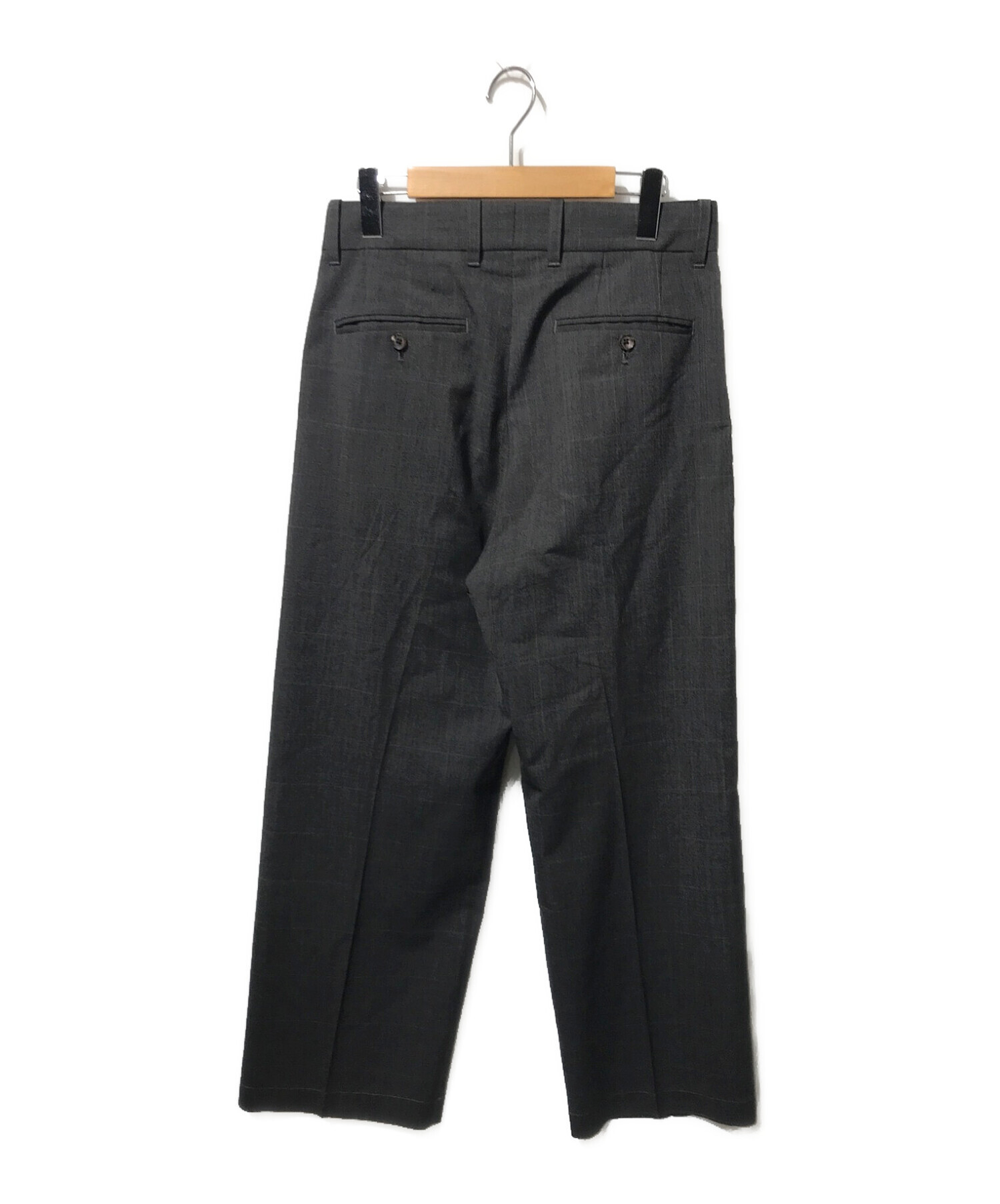 stein (シュタイン) WIDE STRAIGHT TROUSERS グレー サイズ:S