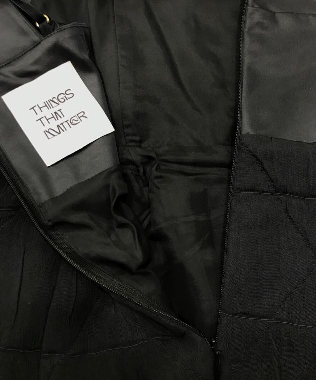 THINGS THAT MATTER (シングスザットマター) CONFLICTING HALTER NECK DRESS ブラック サイズ:１