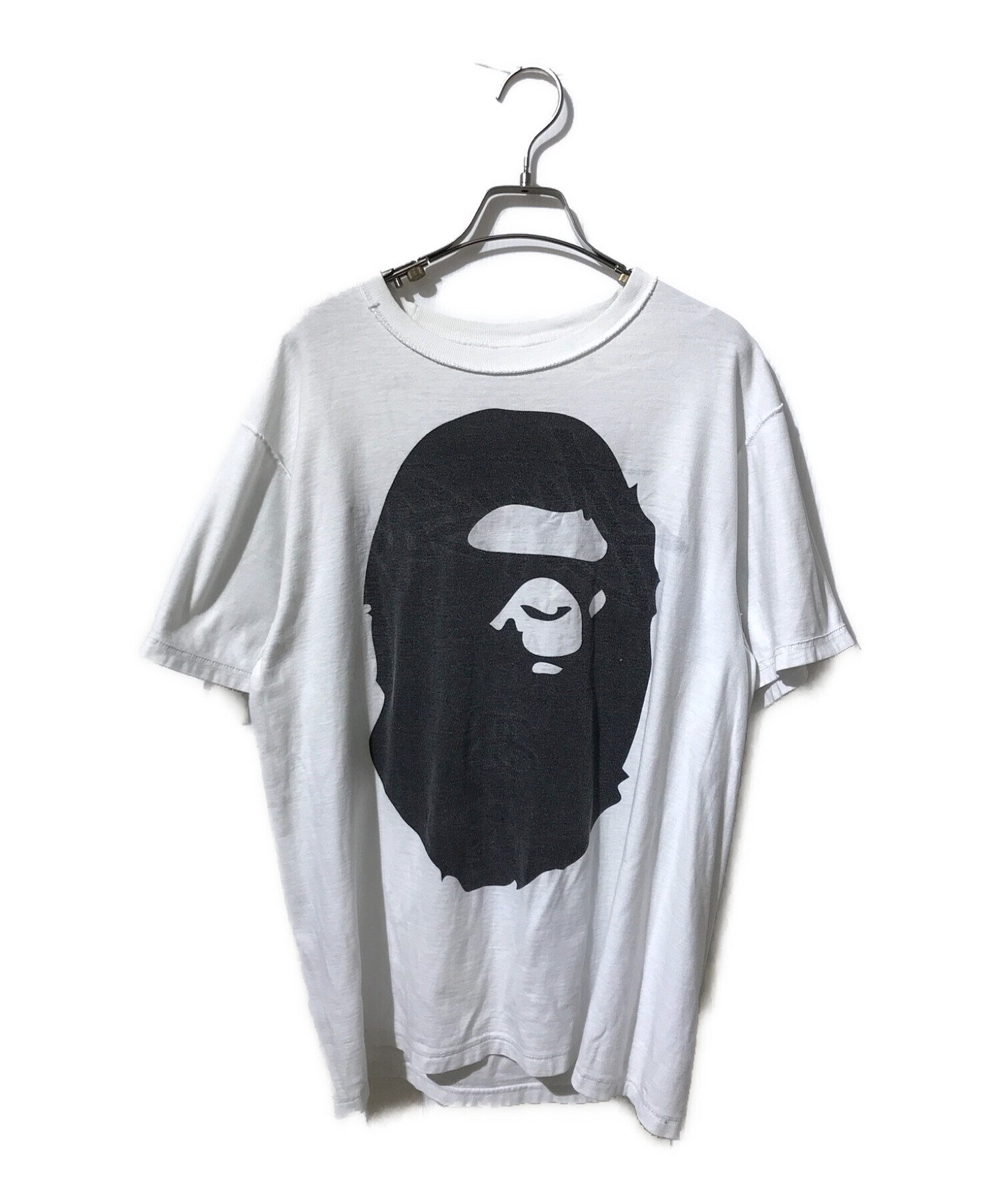 stussy (ステューシー) A BATHING APE (アベイシングエイプ) ロゴTシャツ ホワイト サイズ:M