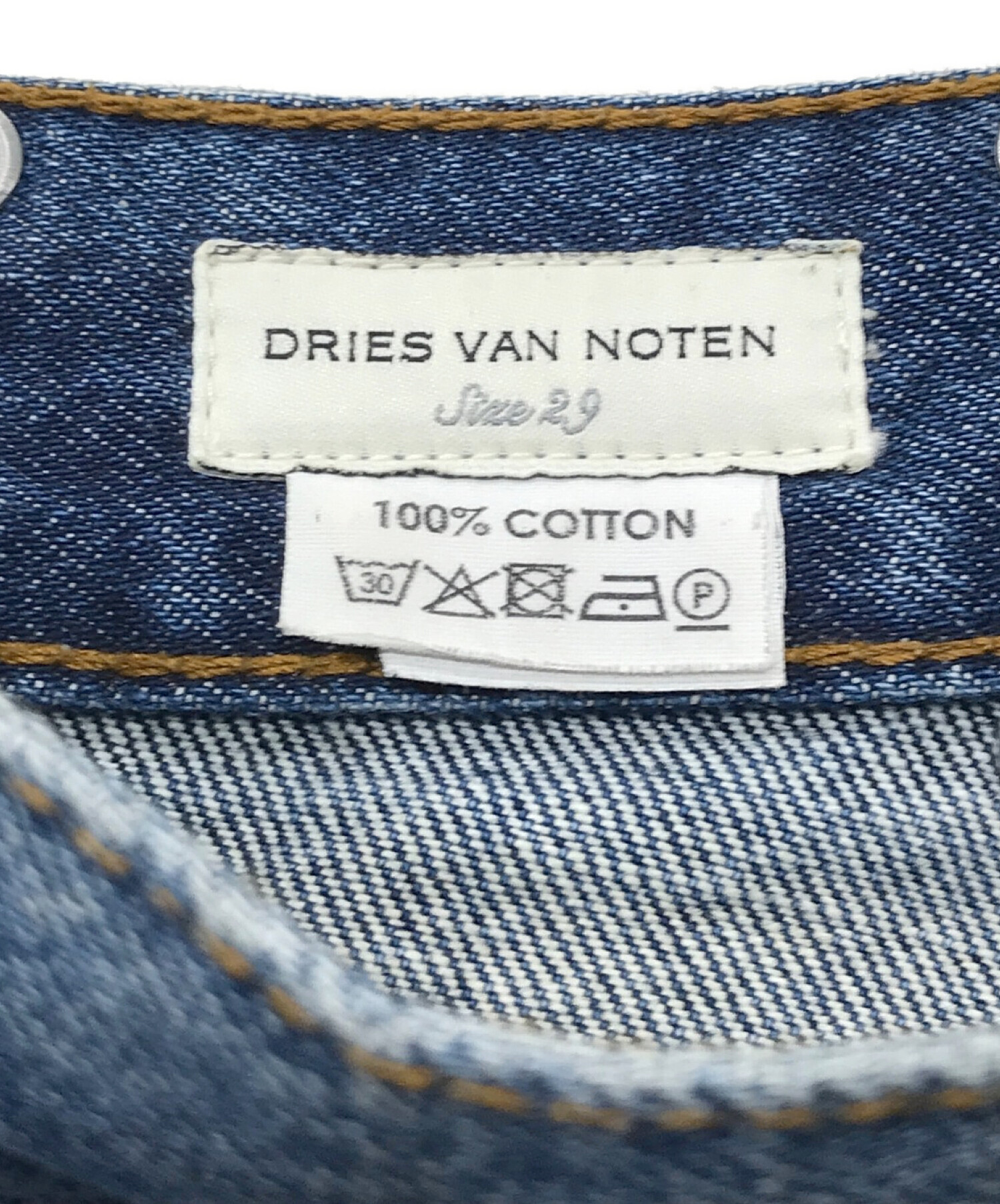 DRIES VAN NOTEN (ドリスヴァンノッテン) デニムパンツ インディゴ サイズ:29