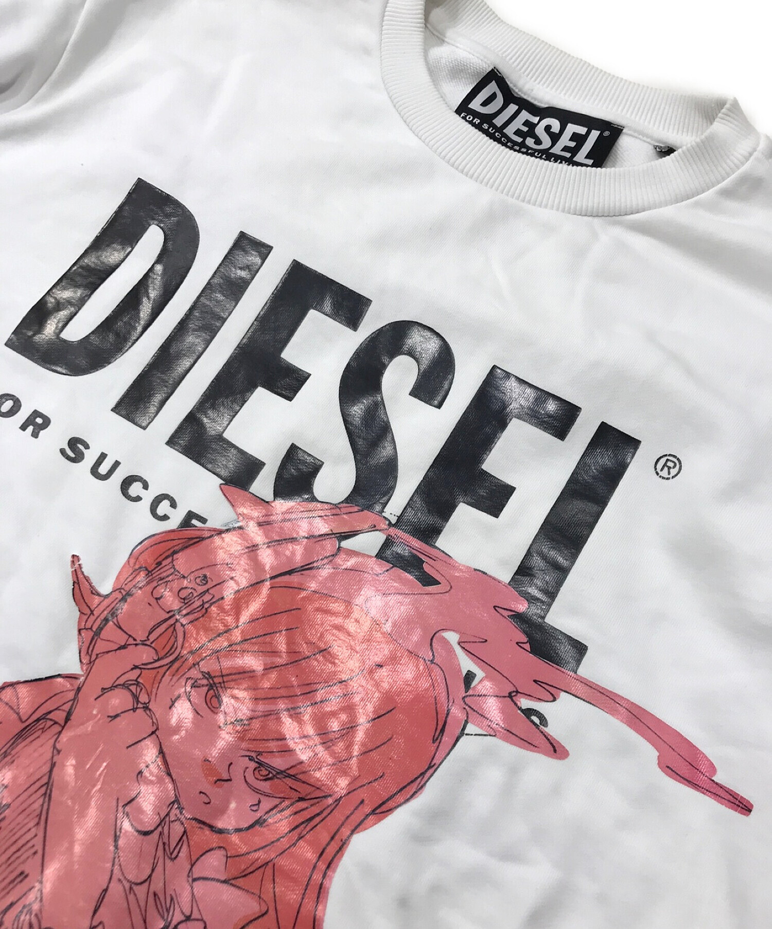 DIESEL (ディーゼル) jun inagawa (ジュン イナガワ) コラボスウェット ホワイト サイズ:XL