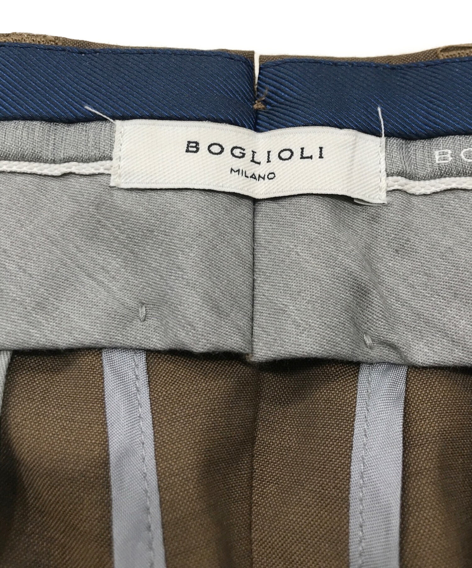 中古・古着通販】BOGLIOLI (ボリオリ) スラックス ブラウン サイズ:48