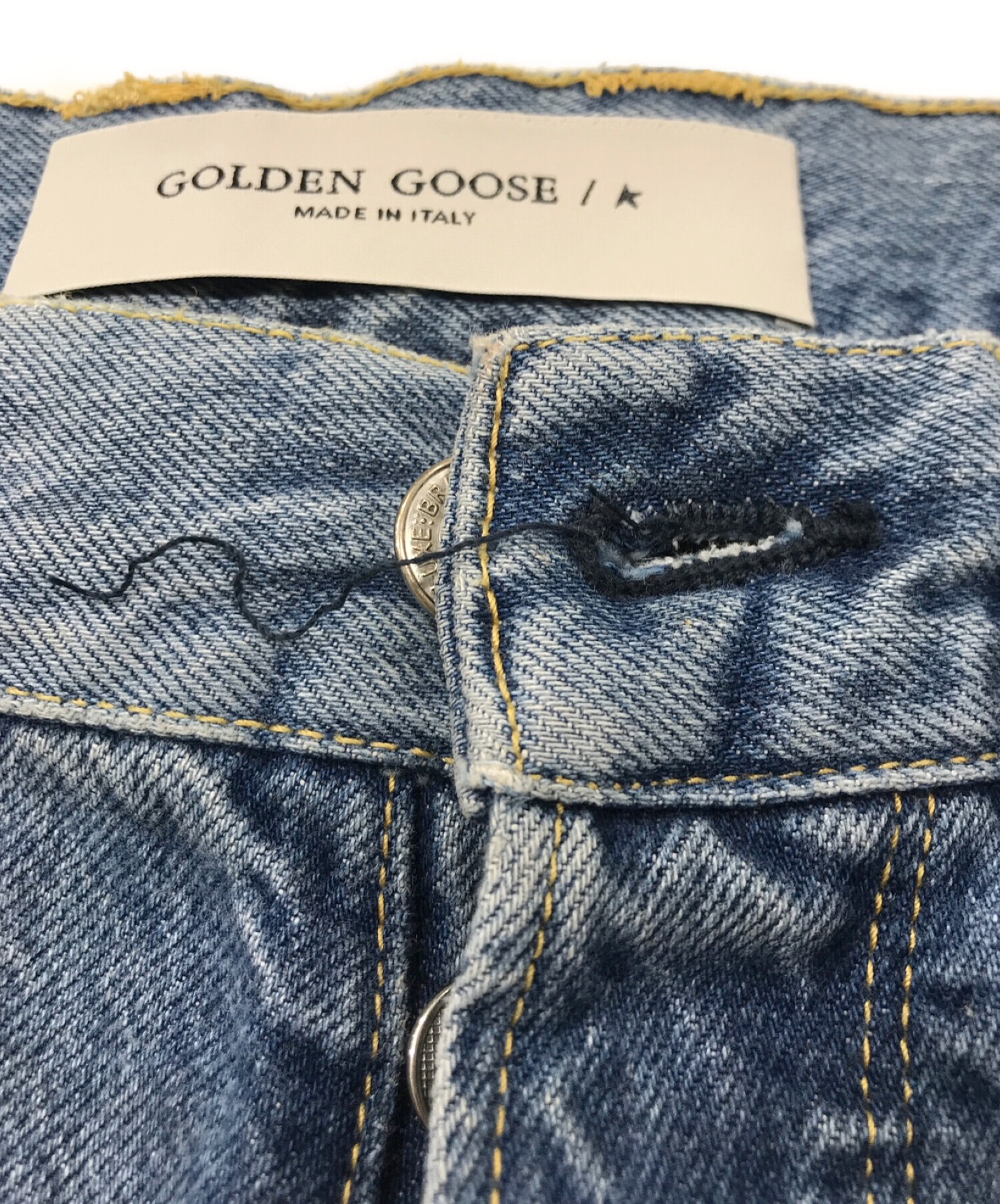 GOLDEN GOOSE (ゴールデングース) ダメージ加工デニムパンツ インディゴ サイズ:不明