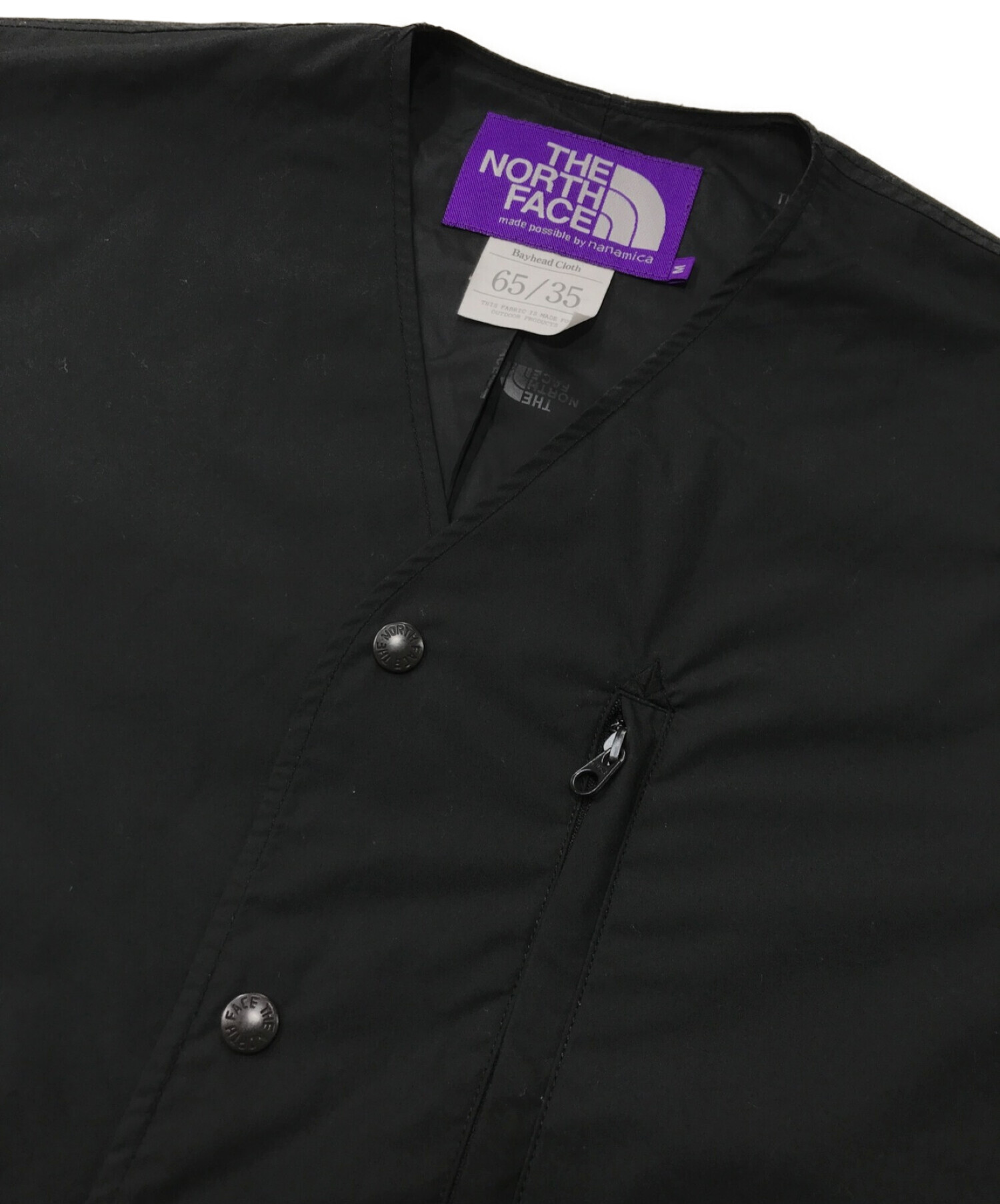 THE NORTHFACE PURPLELABEL (ザ ノースフェイス パープルレーベル) Midweight 65/35 Hopper Field  Cardigan ブラック サイズ:M