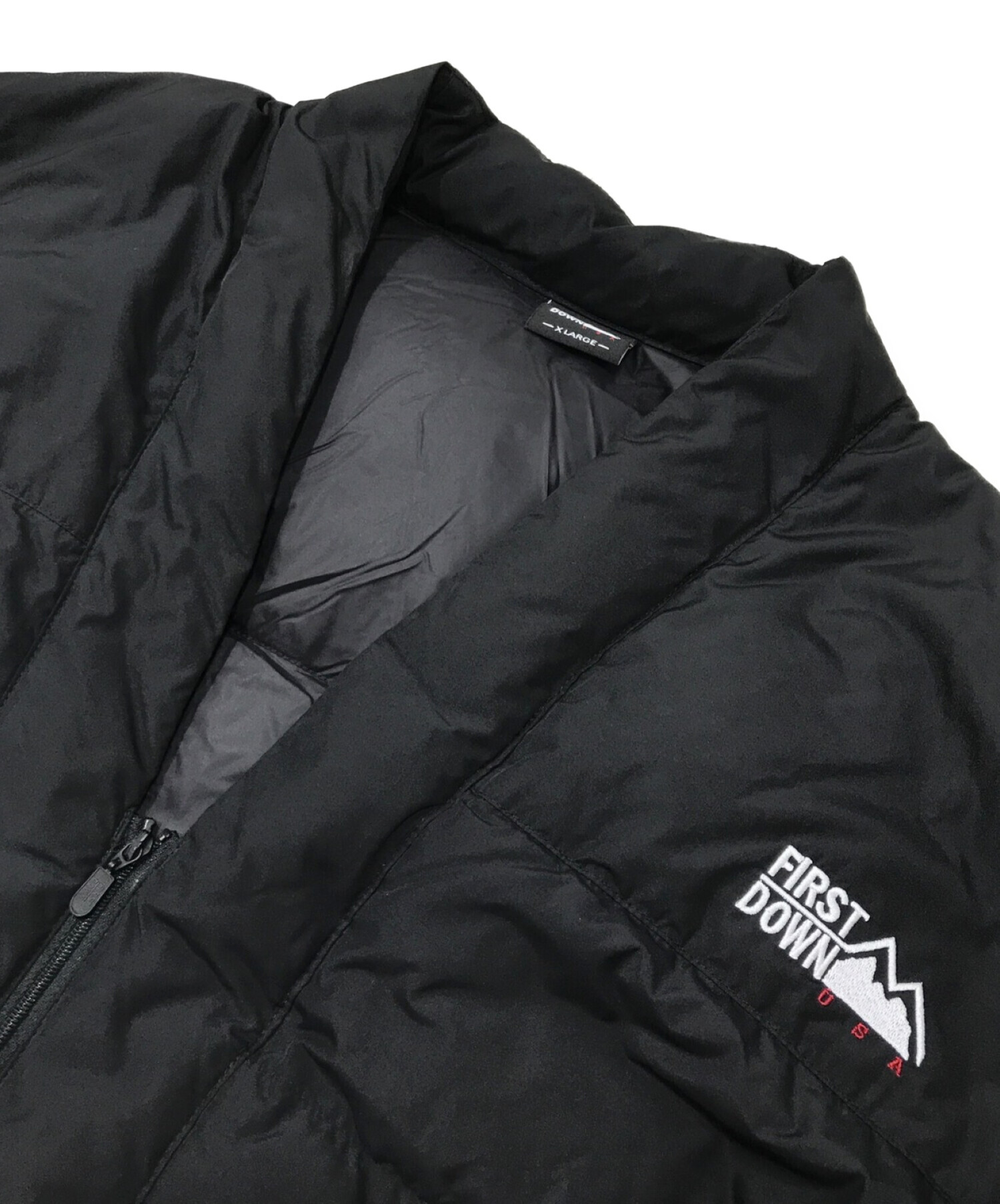 FIRST DOWN (ファーストダウン) HANTEN DOWN JACKET ブラック サイズ:XL