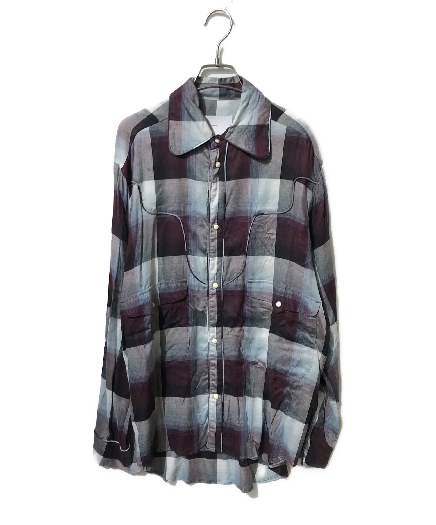 SUGARHILL (シュガーヒル) OMBRE WESTERN SHIRT パープル サイズ:2