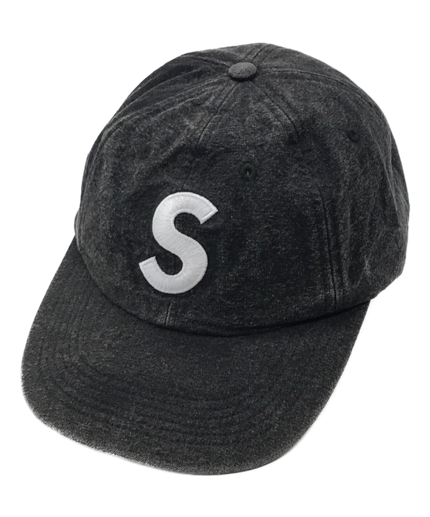 SUPREME (シュプリーム) Pigment Print S Logo 6-Panel CAP/ピグメントプリントロゴキャップ グレー